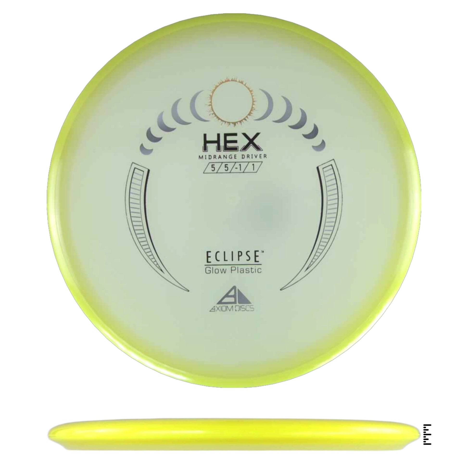 Axiom Discs Eclipse Hex - Yellow - Powergrip USA