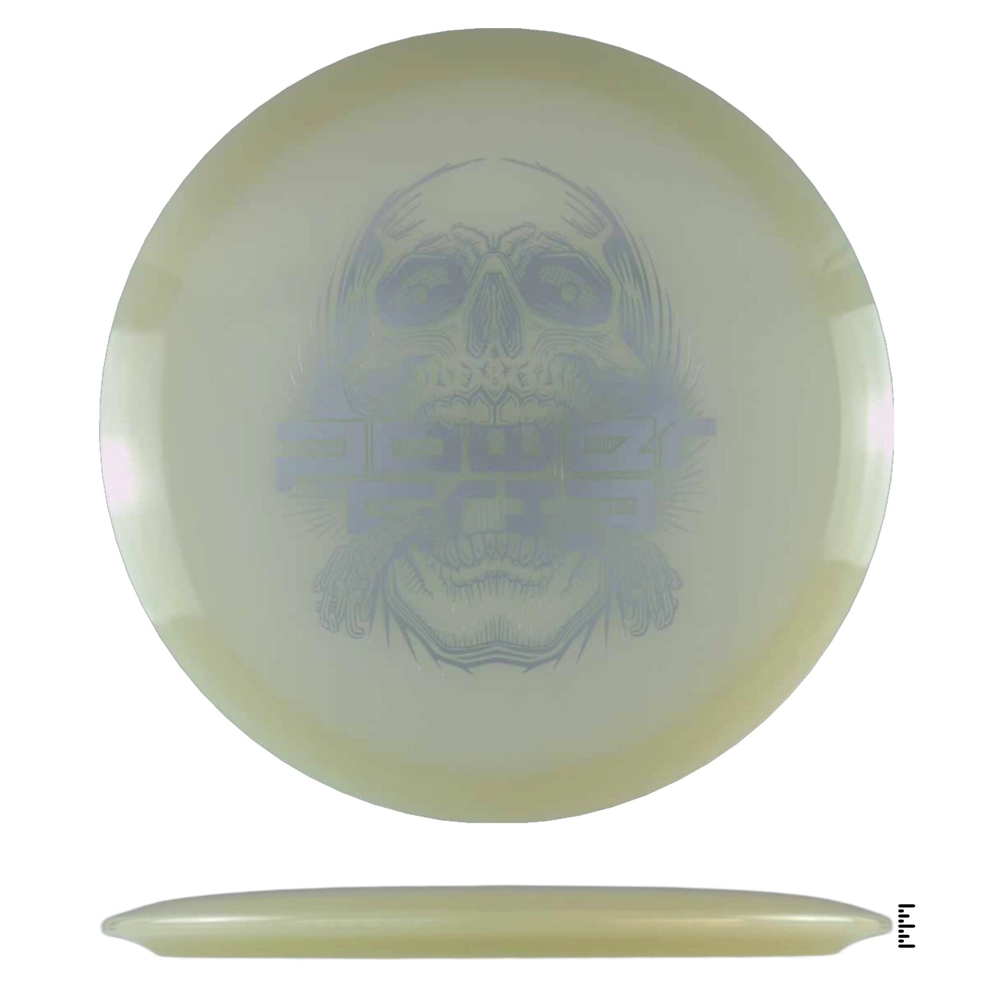 Climo Disc Golf 5x Glow Streak - Skull Stamp - Glow - Powergrip USA