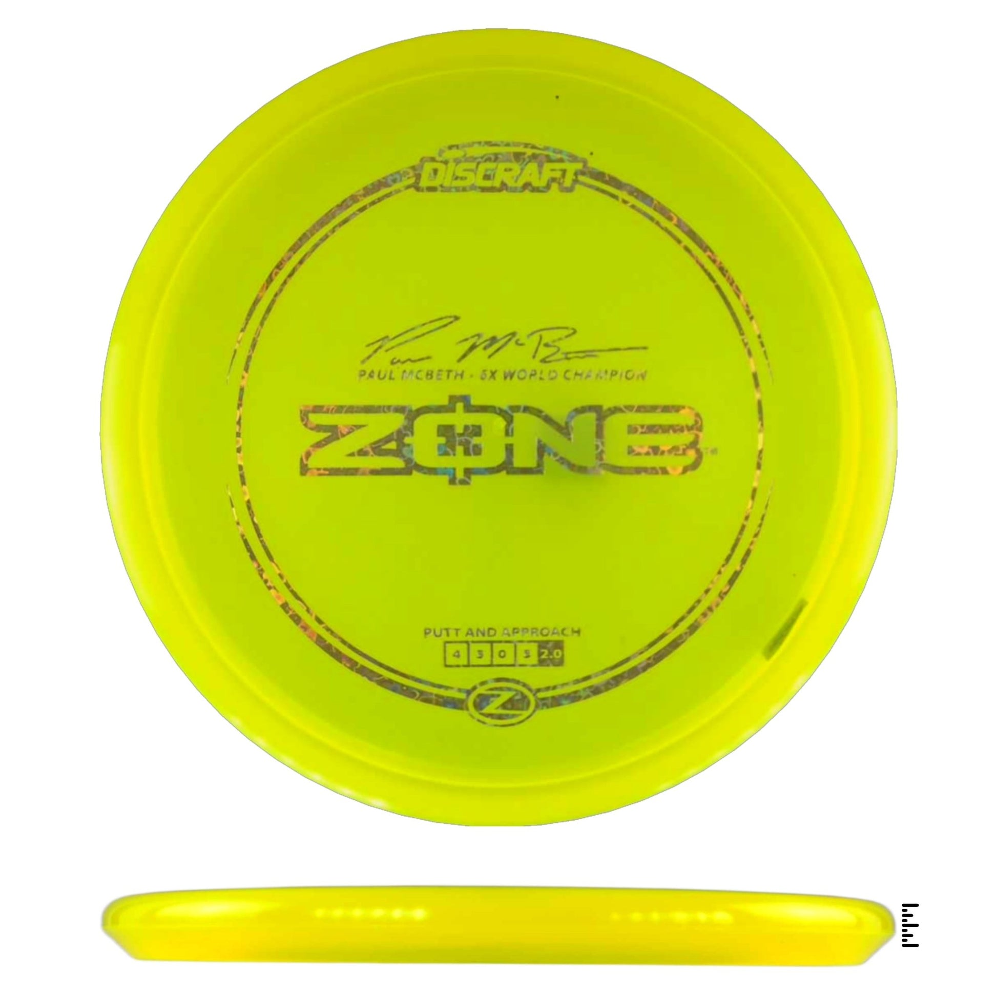 Discraft Z Line Zone Paul McBeth - Fluorescent Yellow - Powergrip USA