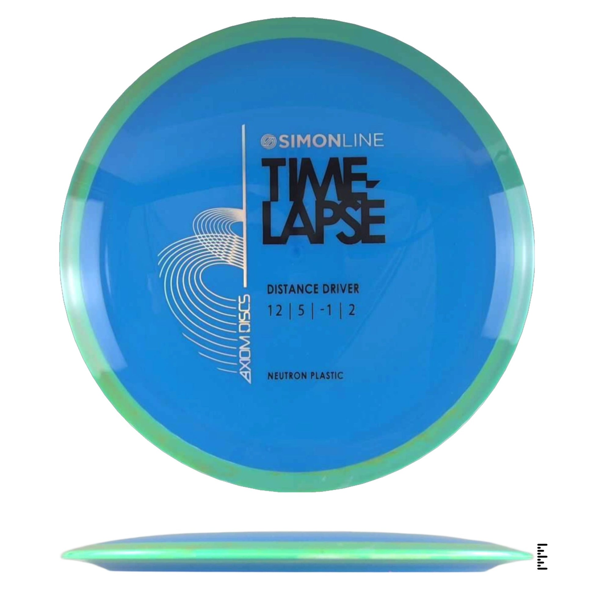 Axiom Discs Simon Line Neutron Time - Lapse - Blue / Green - Powergrip USA