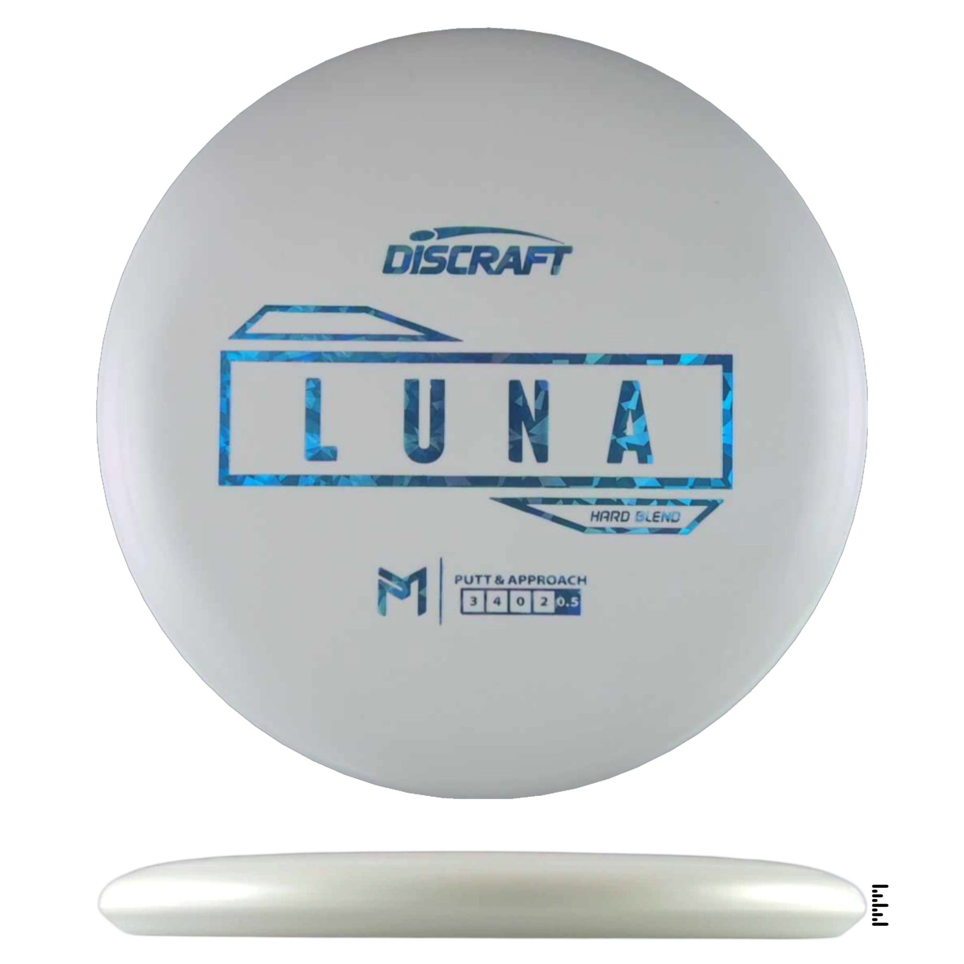 Discraft Putter Line Hard Luna - White - Powergrip USA