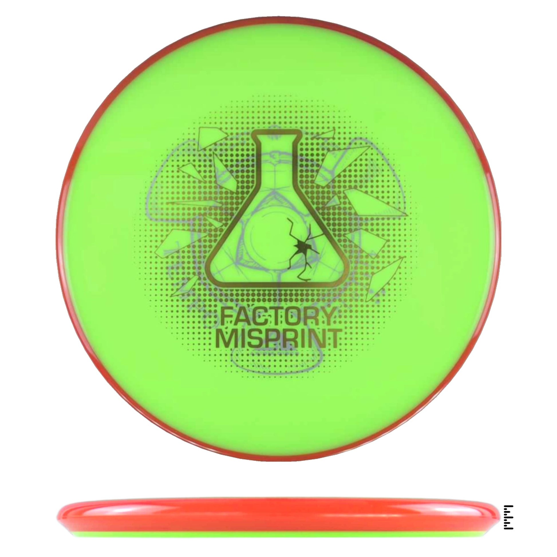 Axiom Discs Neutron Tempo Factory Misprint - Lime / Orange - Powergrip USA