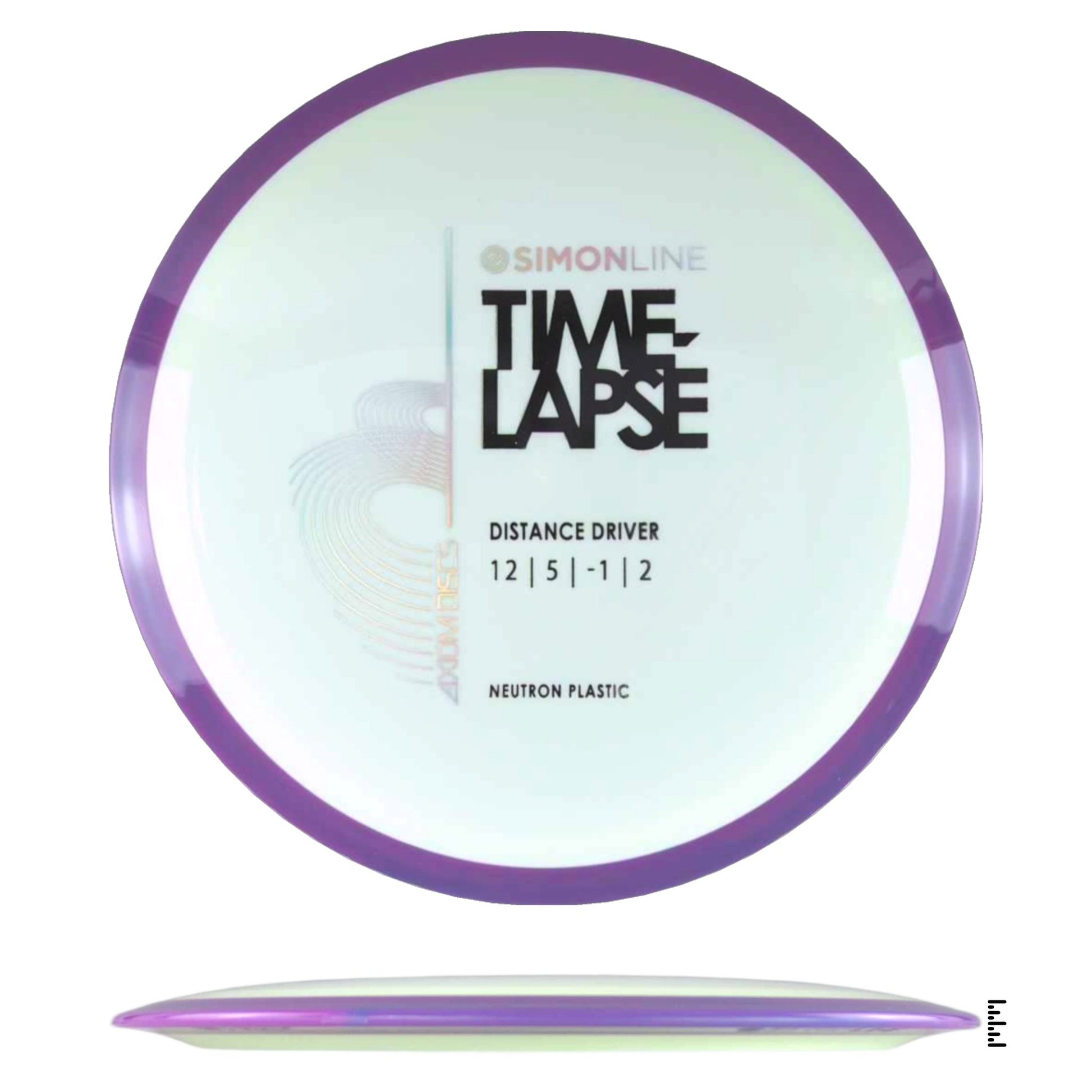 Axiom Discs Simon Line Neutron Time - Lapse - White / Violet - Powergrip USA