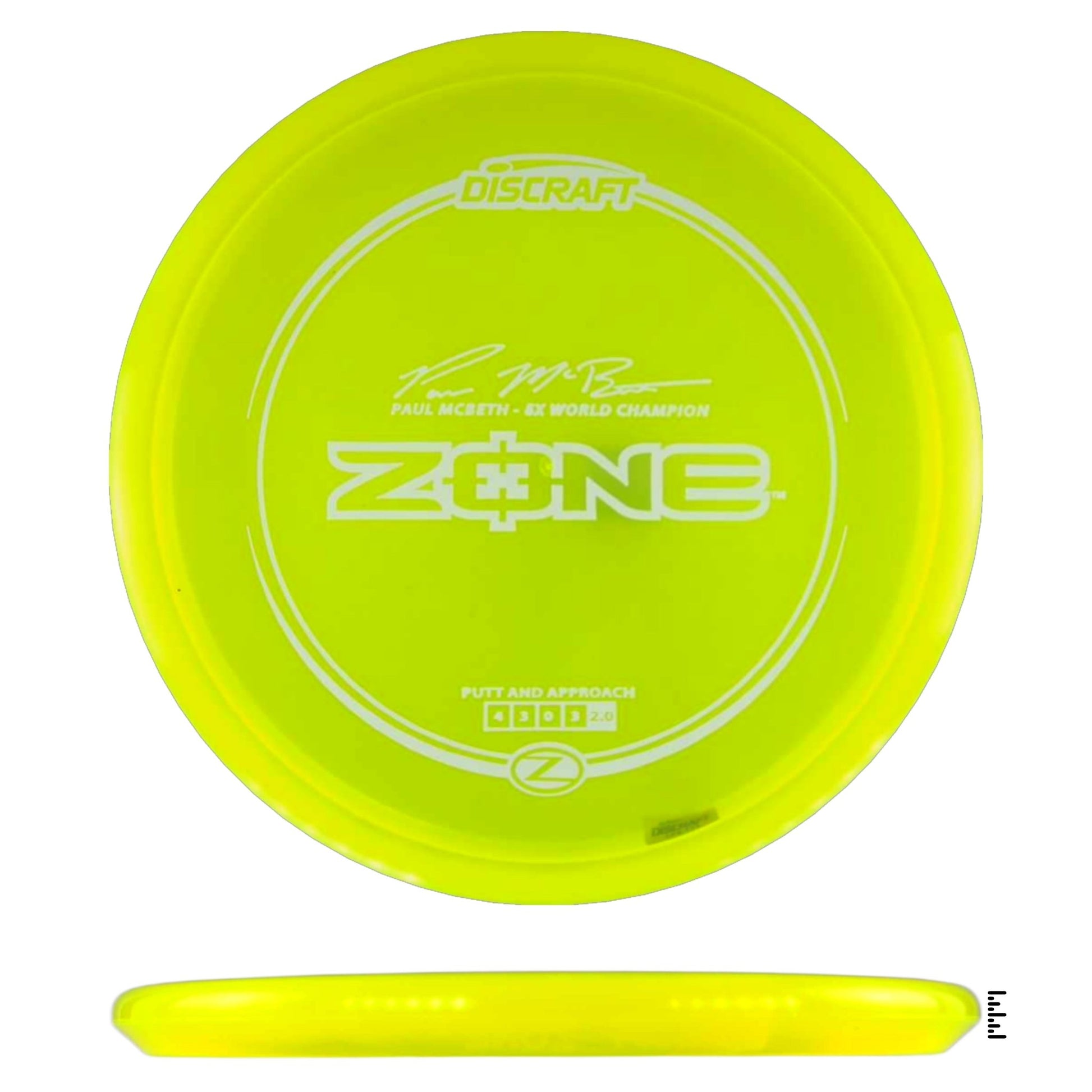 Discraft Z Line Zone Paul McBeth - Fluorescent Yellow - Powergrip USA