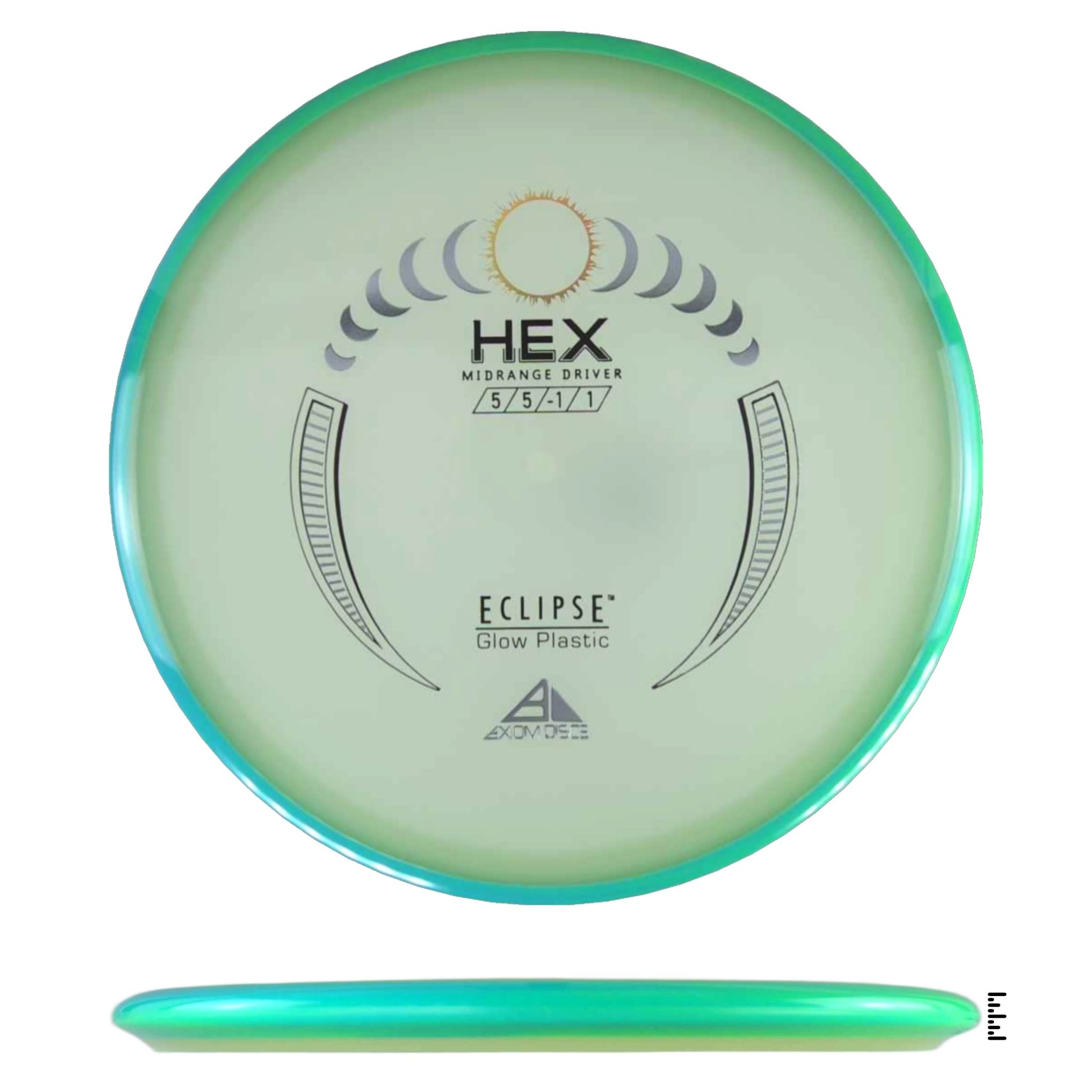 Axiom Discs Eclipse Hex - Turquoise - Powergrip USA