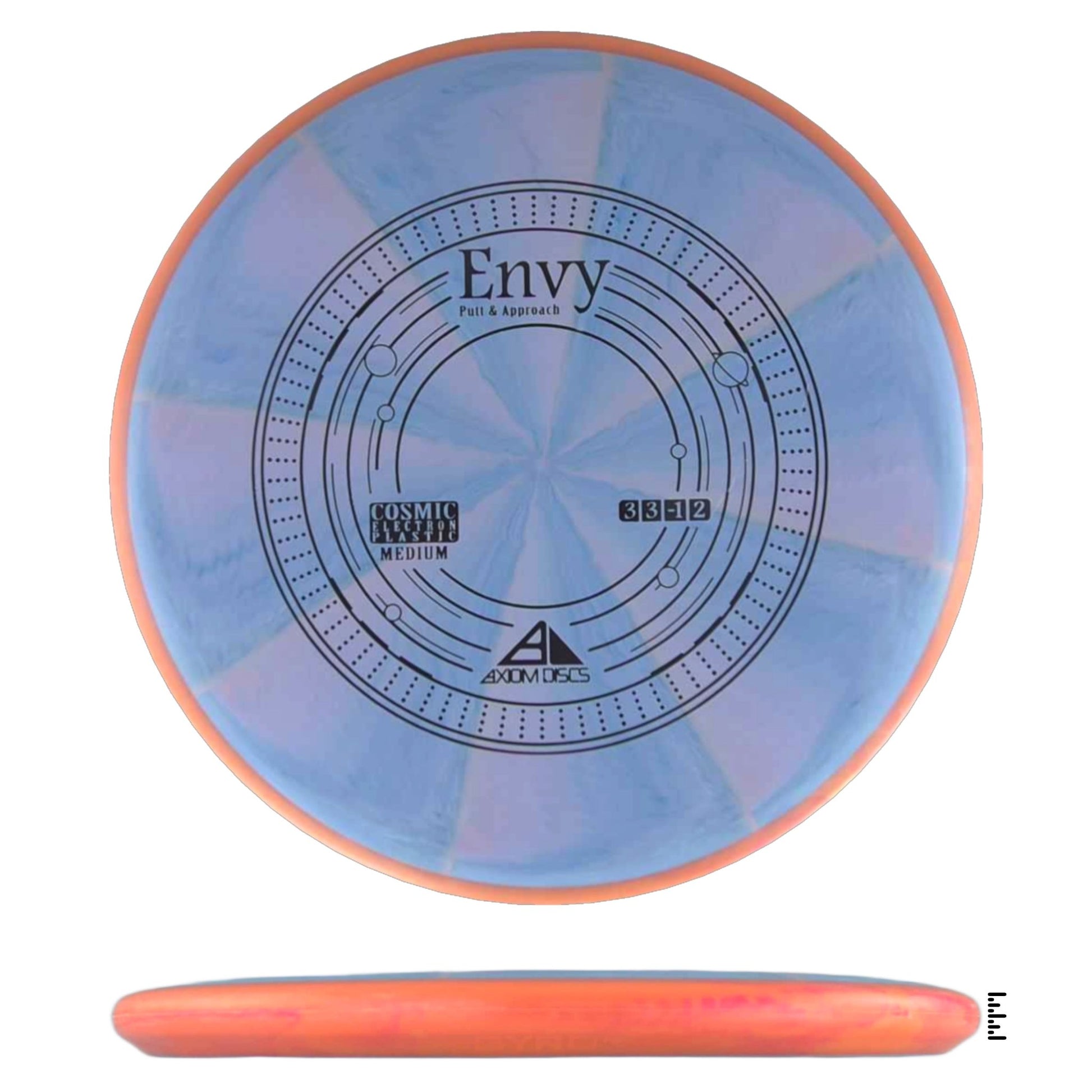 Axiom Discs Cosmic Electron Medium Envy - Periwinkle / Orange - Powergrip USA