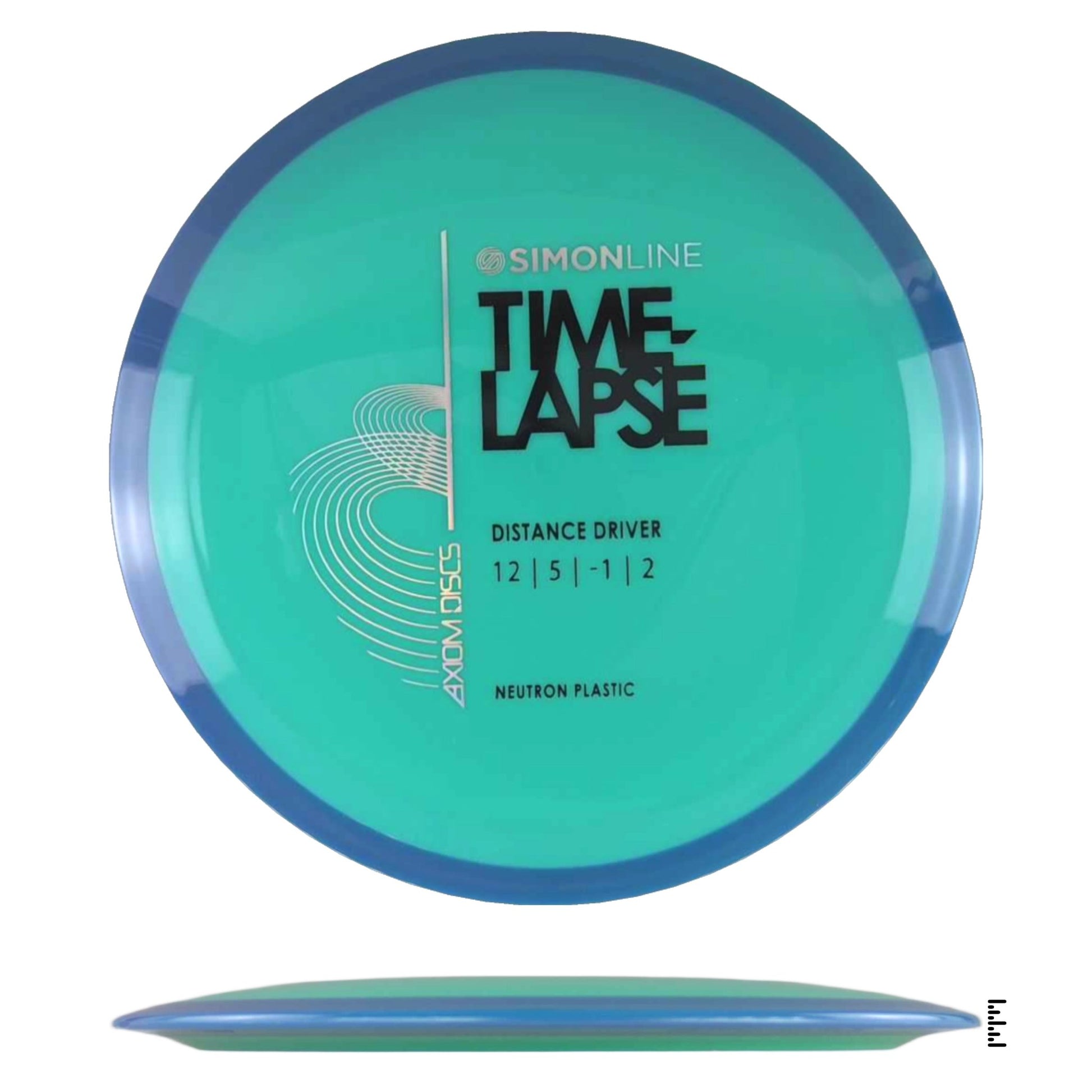 Axiom Discs Simon Line Neutron Time - Lapse - Turquoise / Blue - Powergrip USA