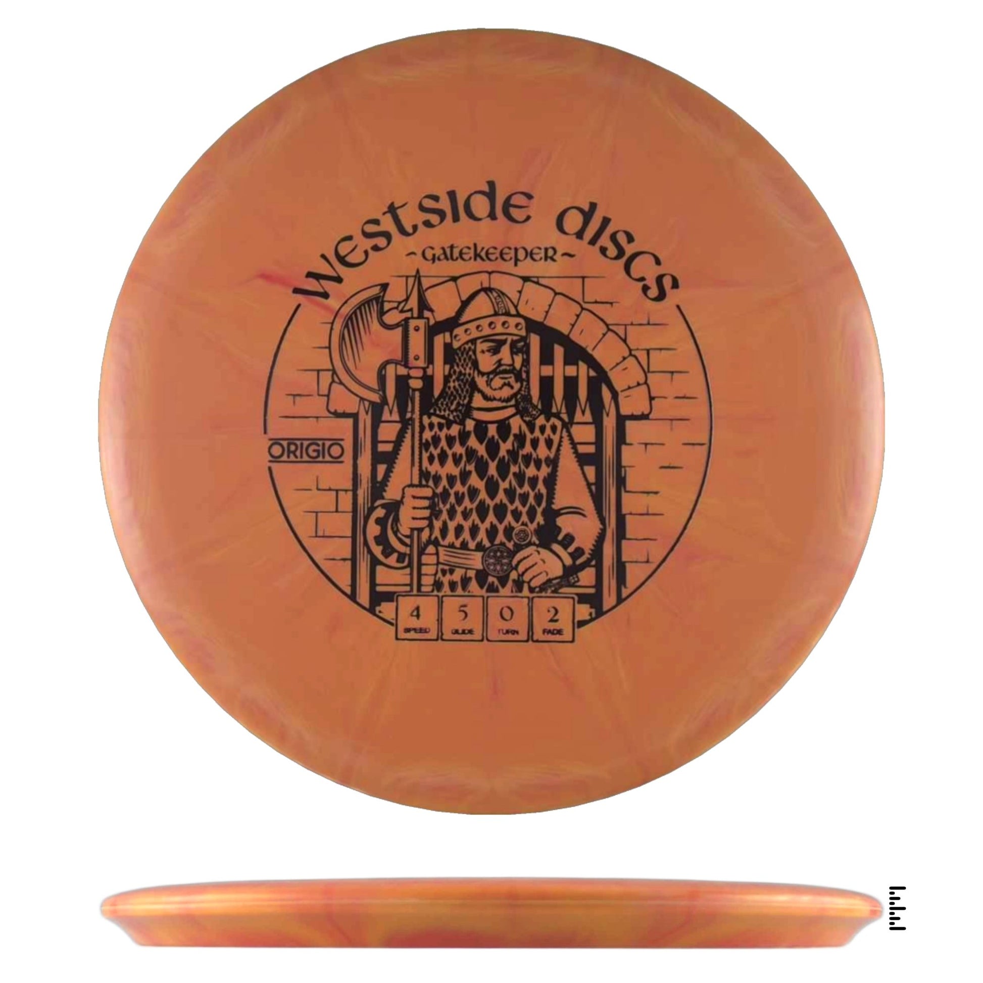 Westside Discs BT Origio Burst Gatekeeper - Orange - Powergrip USA