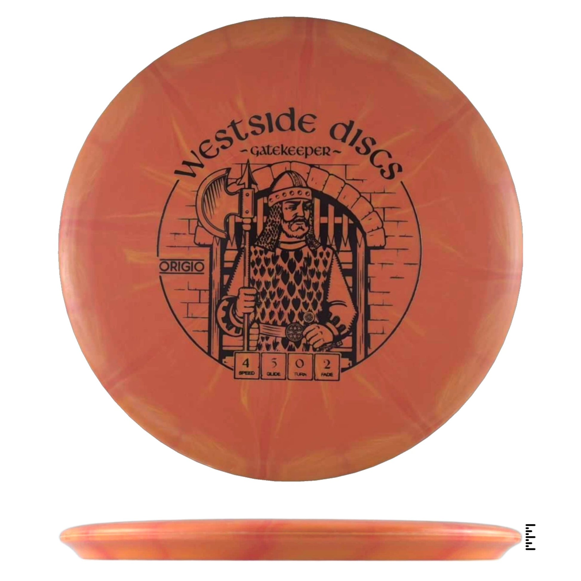 Westside Discs BT Origio Burst Gatekeeper - Orange - Powergrip USA