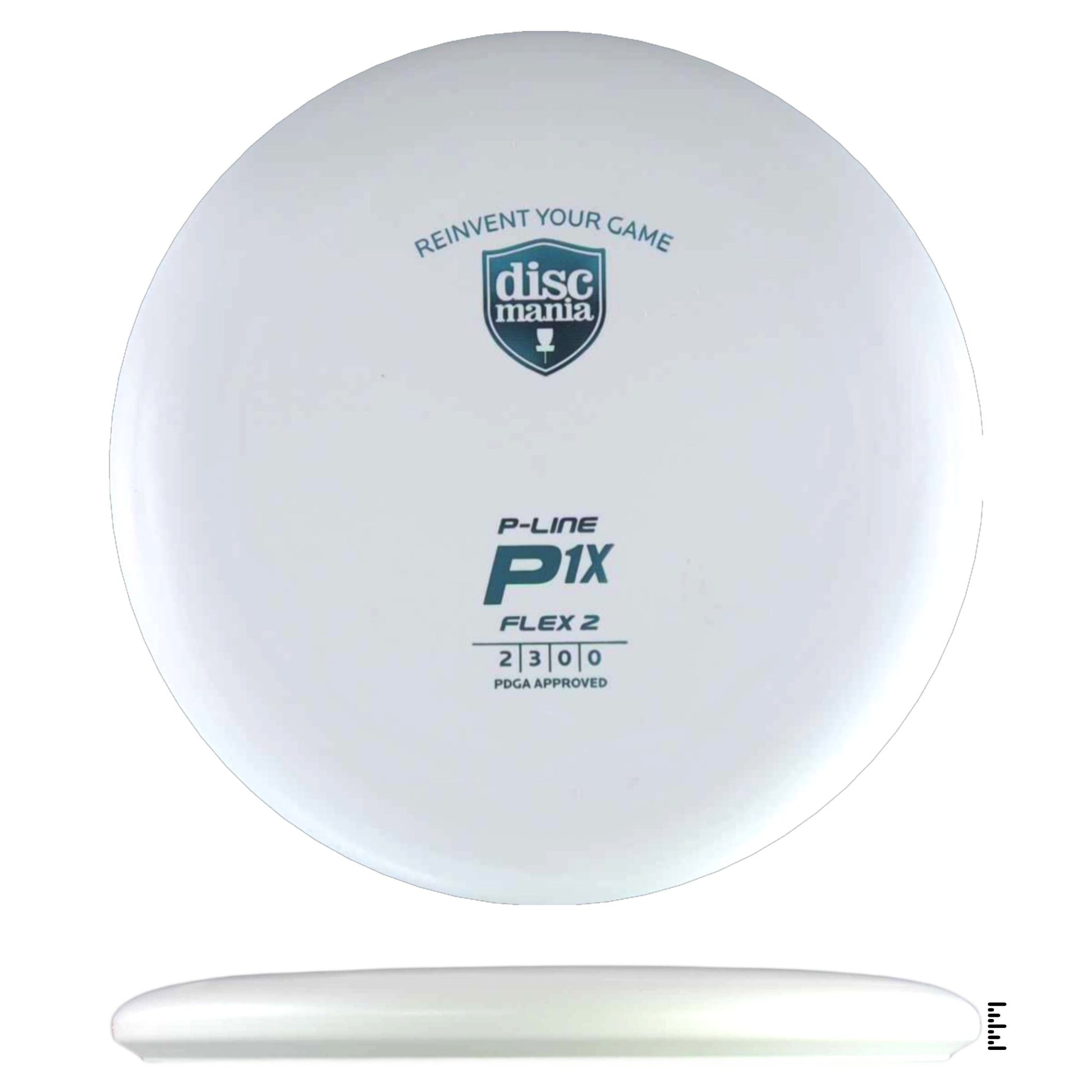 Discmania P - Line Flex 2 P1x - White - Powergrip USA