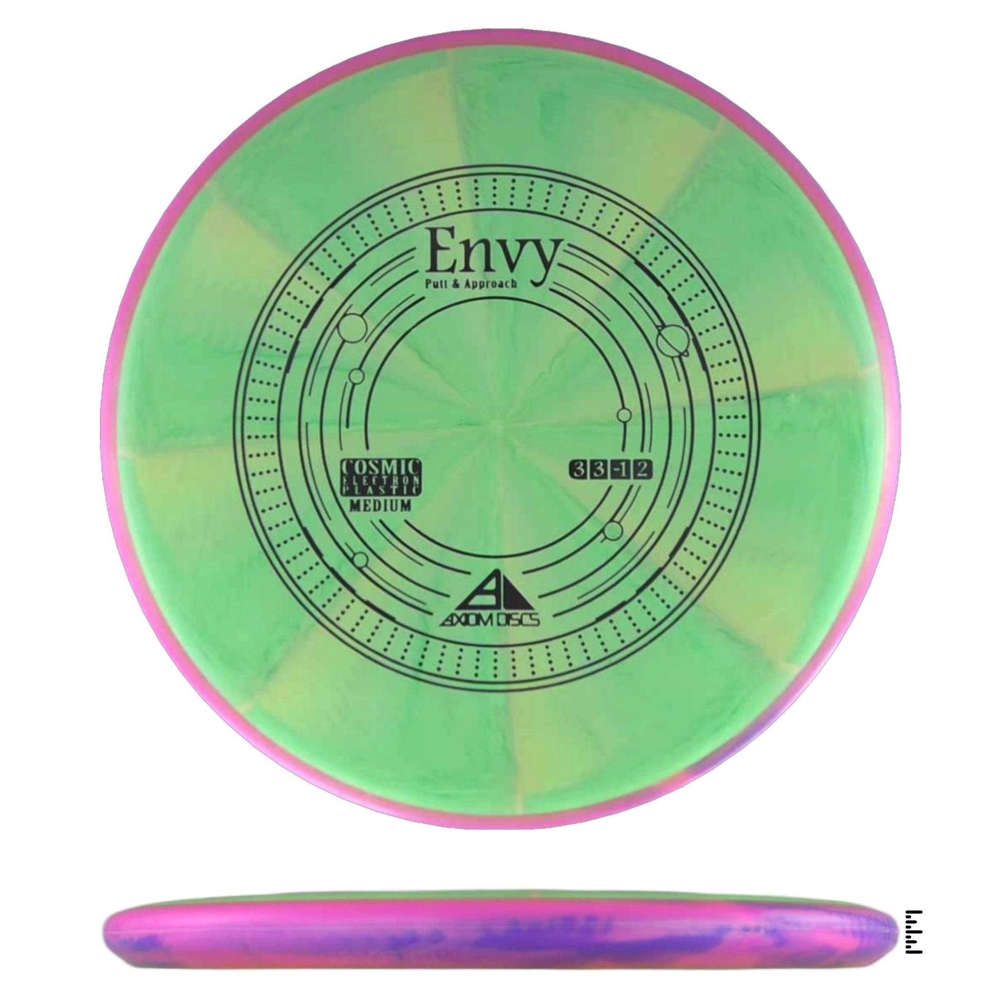 Axiom Discs Cosmic Electron Medium Envy - Green / Magenta - Powergrip USA