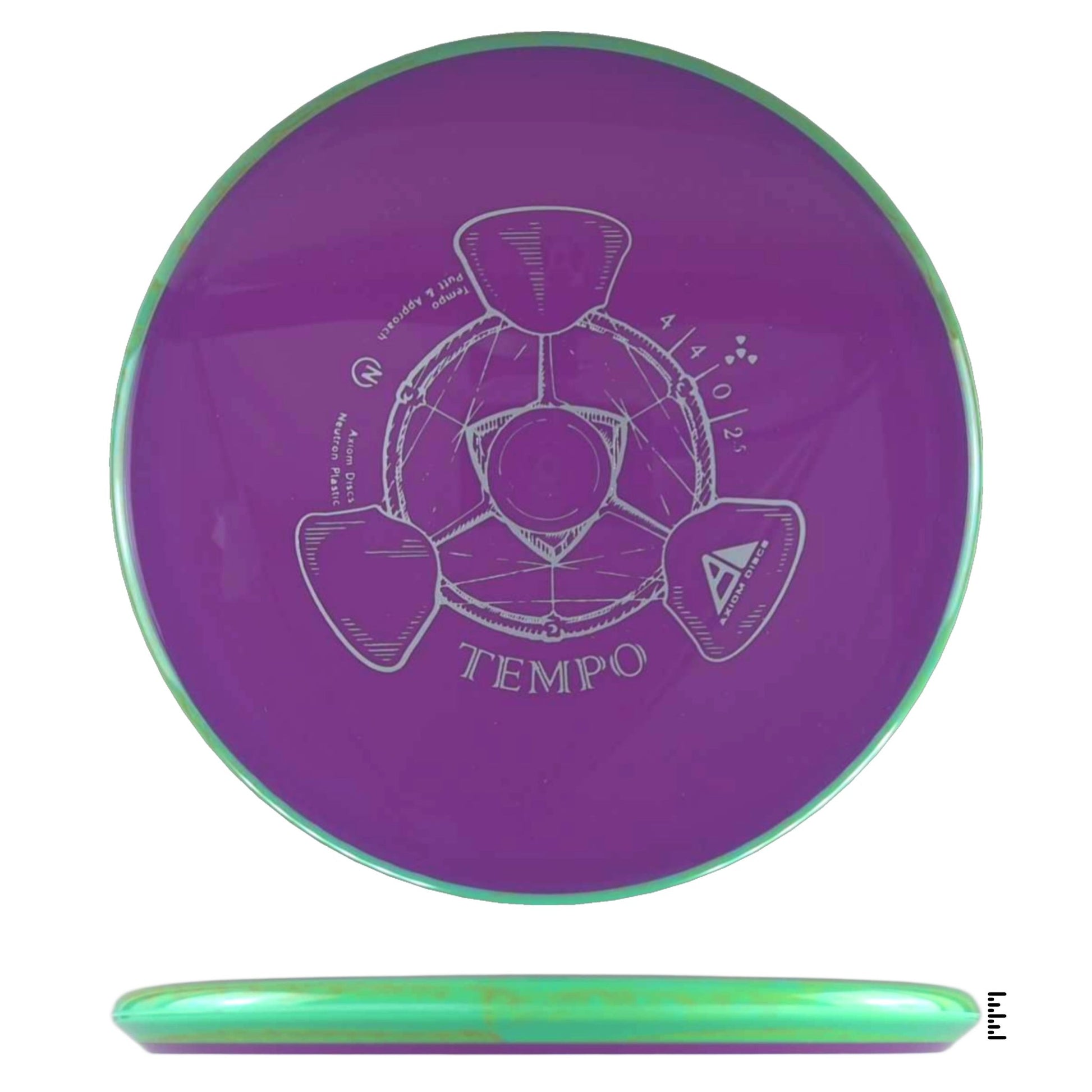 Axiom Discs Neutron Tempo - Violet / Green - Powergrip USA