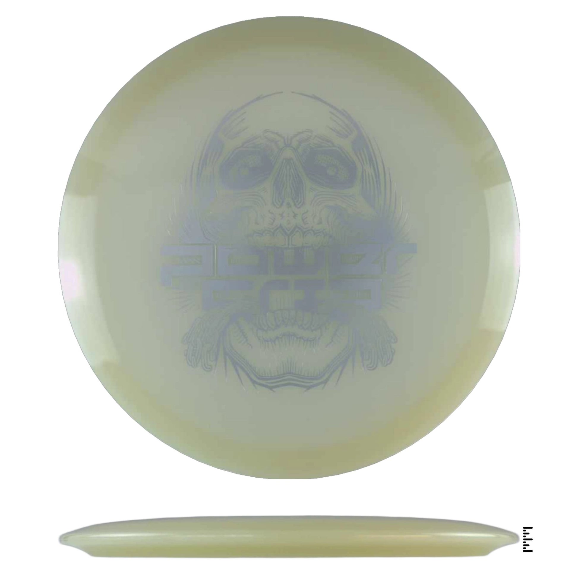 Climo Disc Golf 5x Glow Streak - Skull Stamp - Glow - Powergrip USA