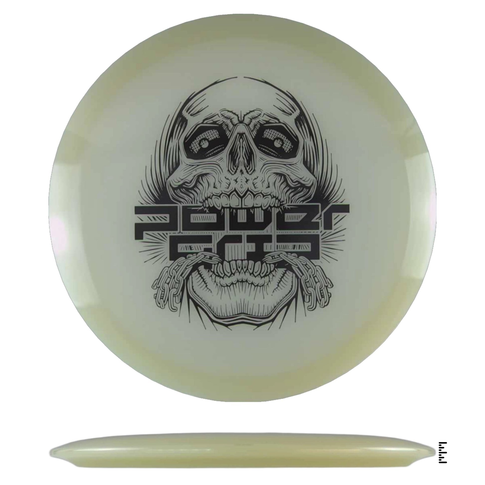 Climo Disc Golf 5x Glow Streak - Skull Stamp - Glow - Powergrip USA