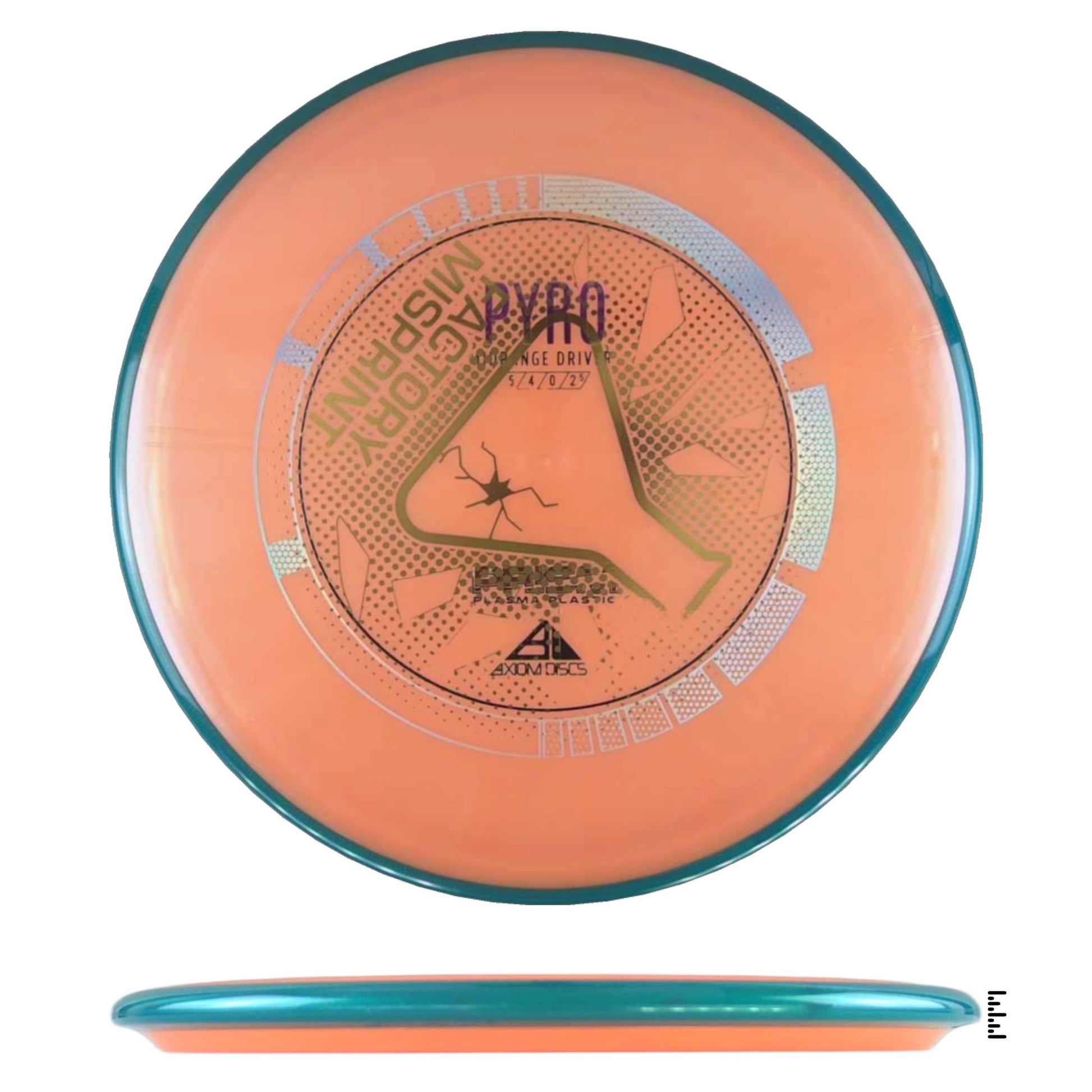 Axiom Discs Prism Plasma Pyro Factory Misprint - Peach / Teal - Powergrip USA