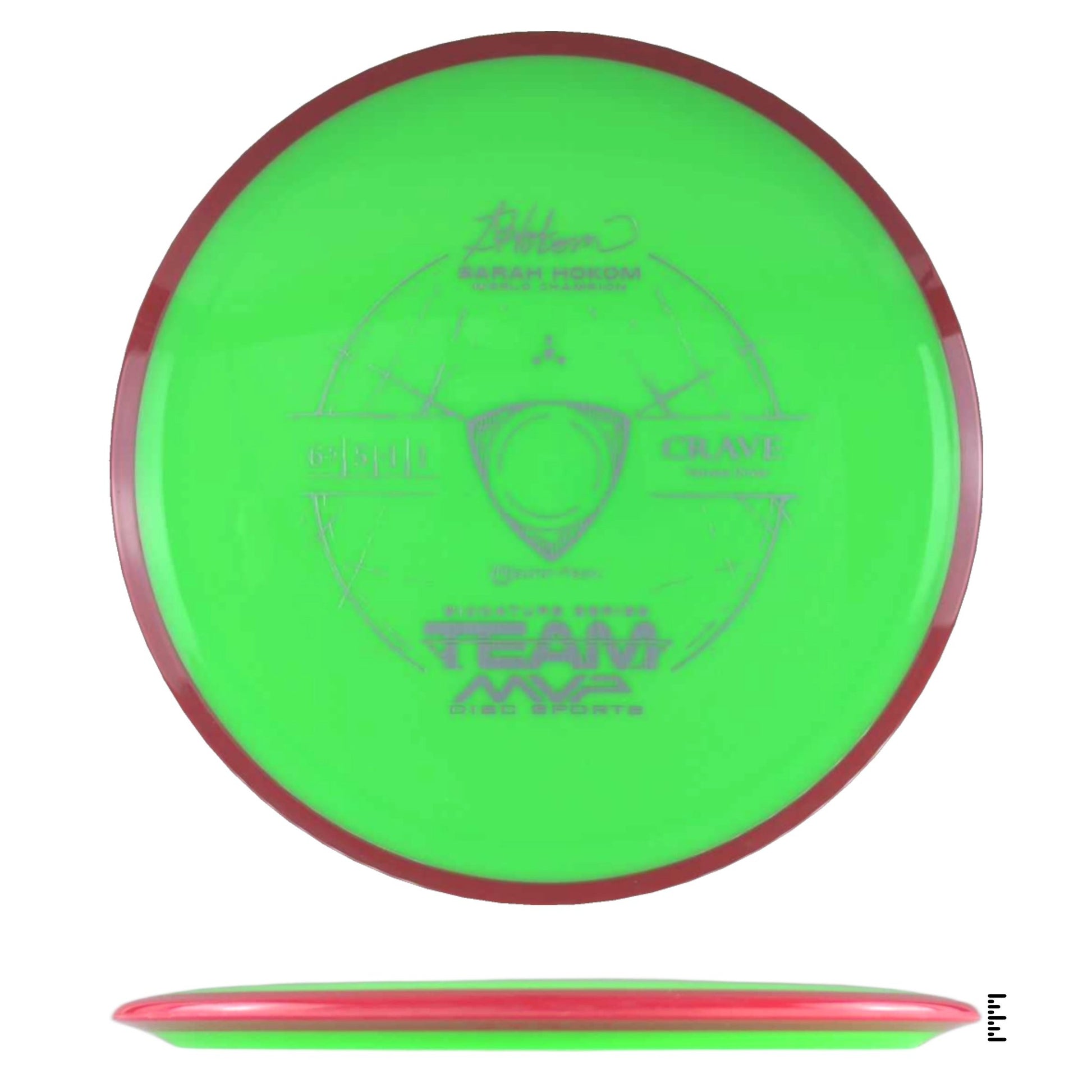 Axiom Discs Neutron Crave Sarah Hokom Signature Edition - Lime / Red - Powergrip USA