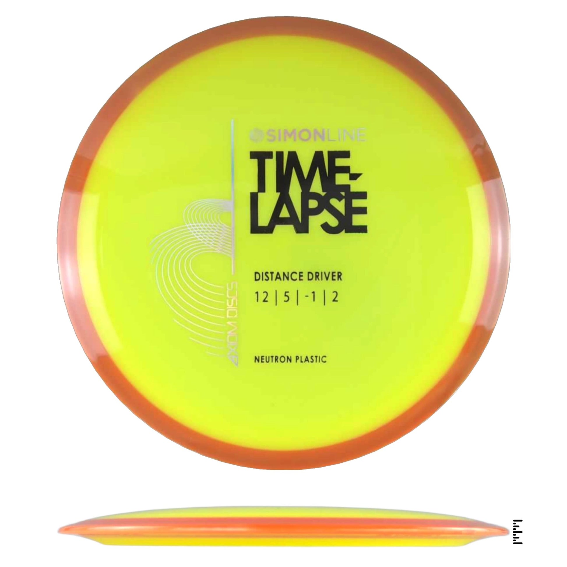 Axiom Discs Simon Line Neutron Time - Lapse - Yellow / Orange - Powergrip USA