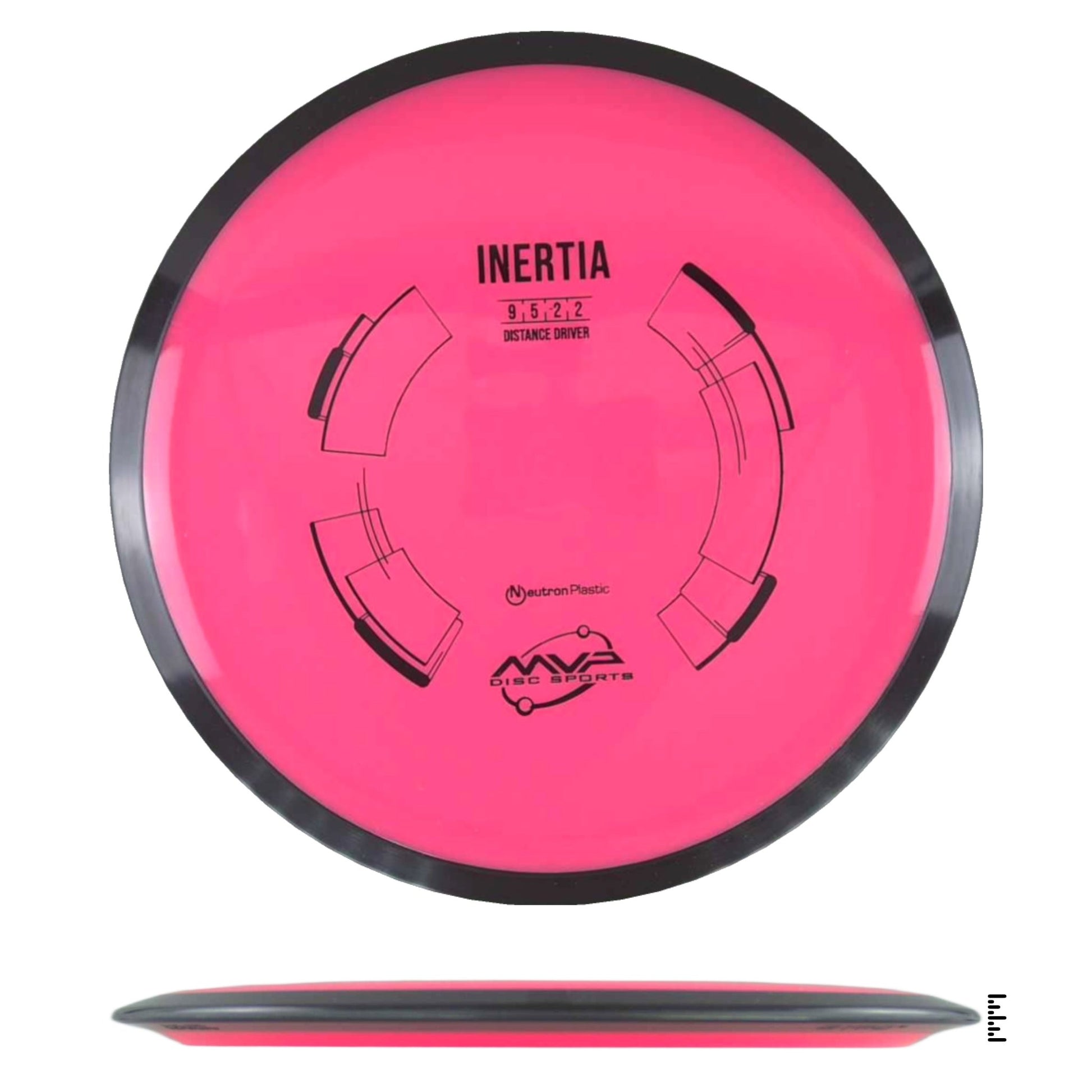 MVP Disc Sports Neutron Inertia - Hot Pink - Powergrip USA