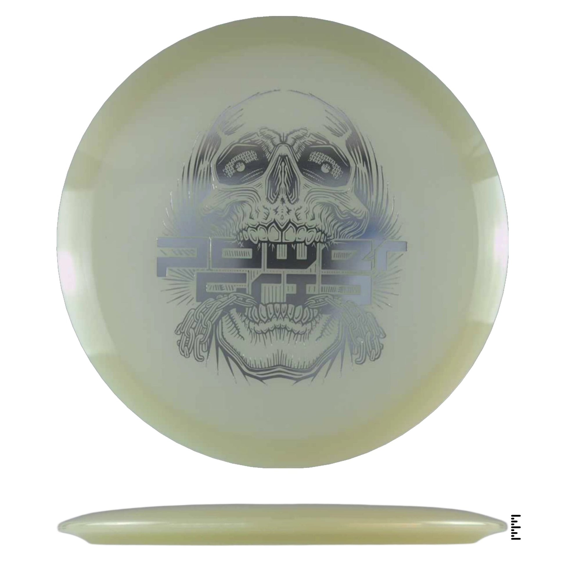 Climo Disc Golf 5x Glow Streak - Skull Stamp - Glow - Powergrip USA