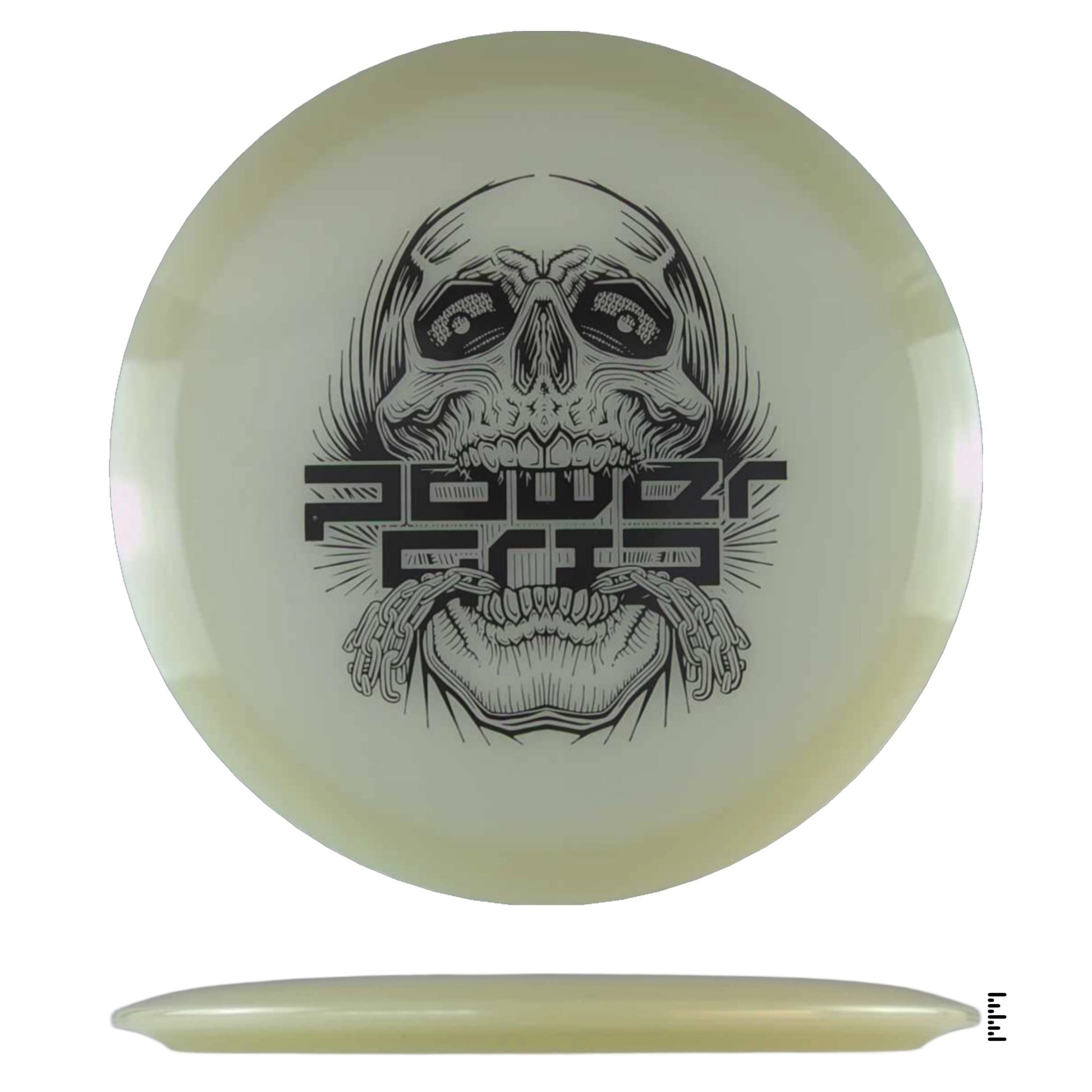 Climo Disc Golf 5x Glow Streak - Skull Stamp - Glow - Powergrip USA