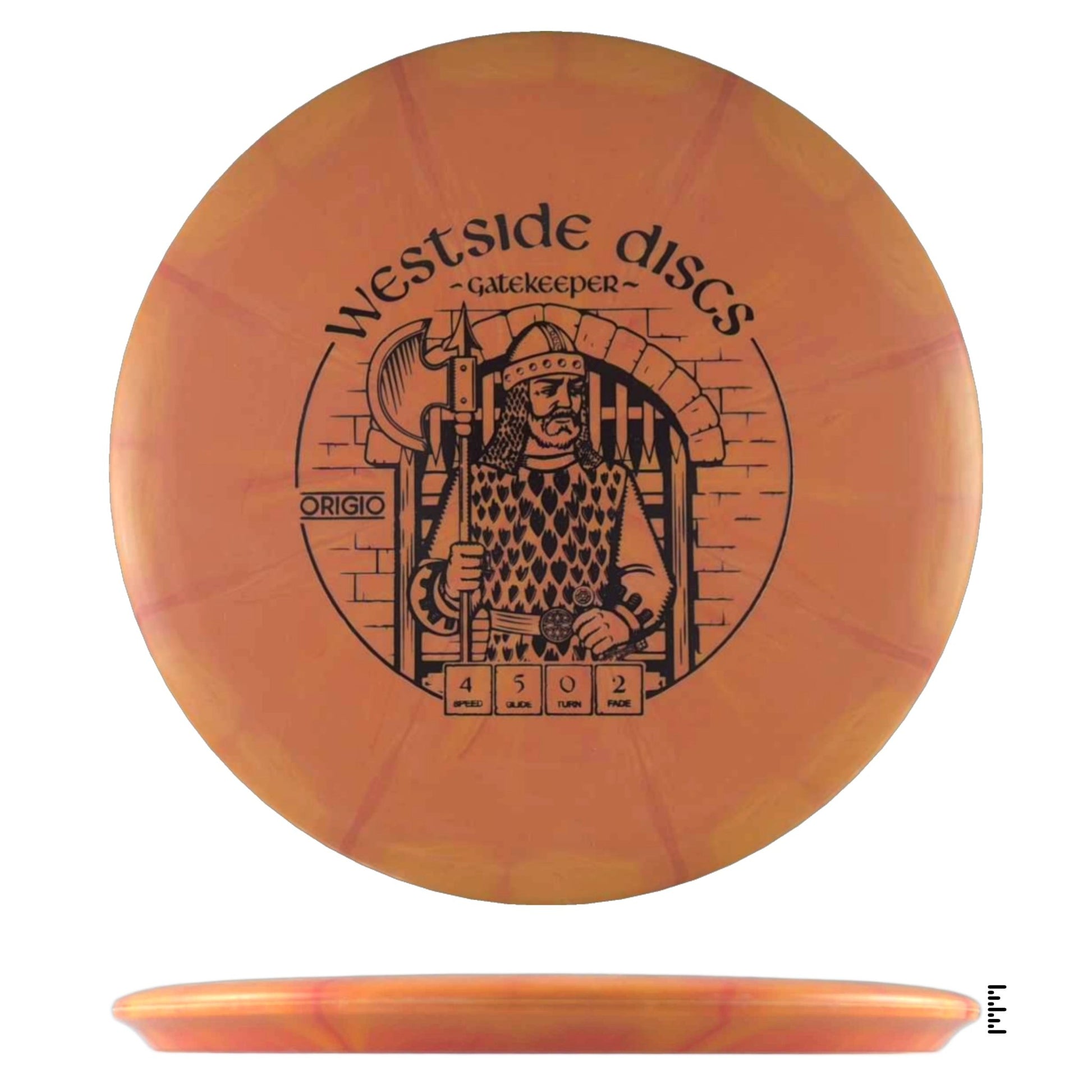 Westside Discs BT Origio Burst Gatekeeper - Orange - Powergrip USA