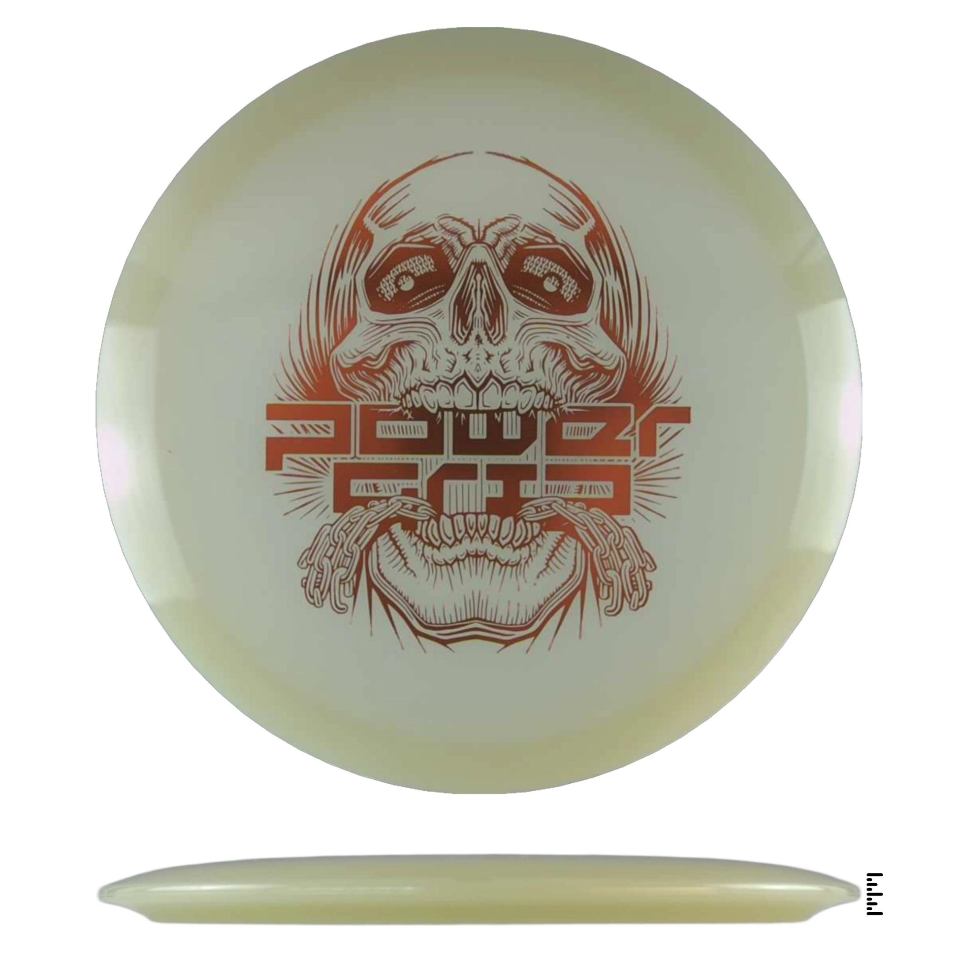 Climo Disc Golf 5x Glow Streak - Skull Stamp - Glow - Powergrip USA