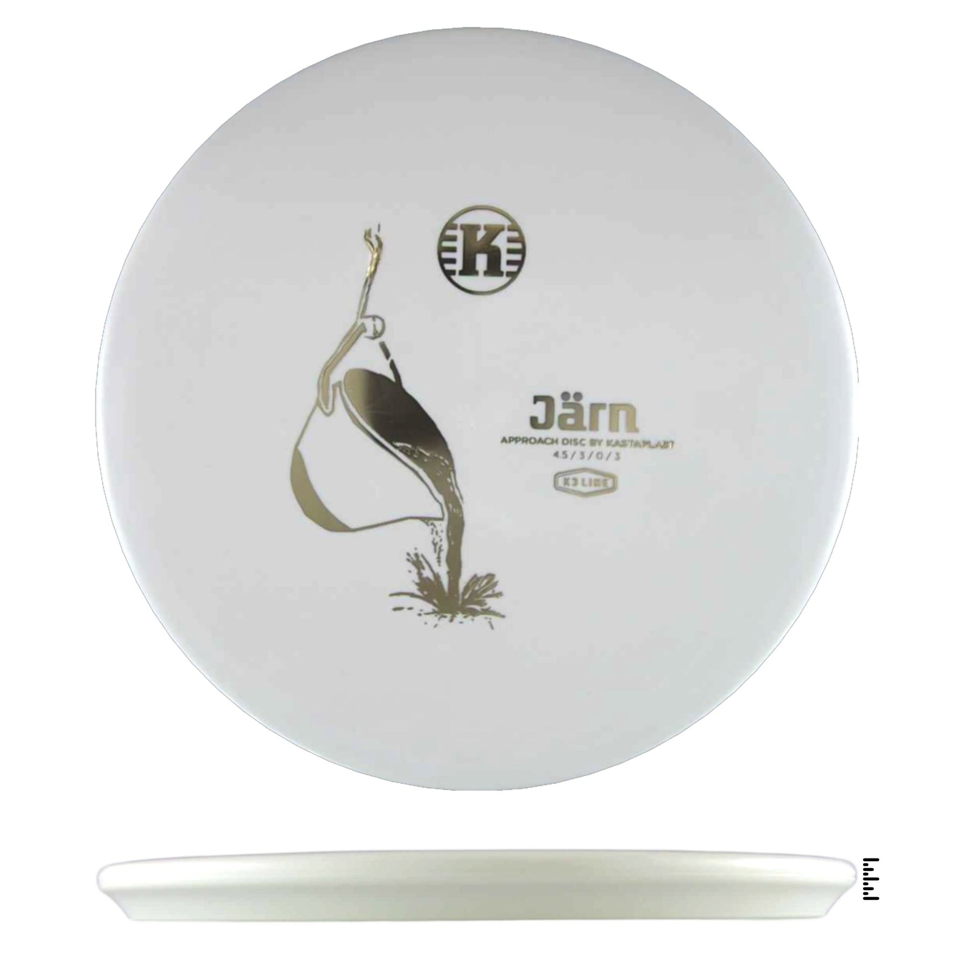 Kastaplast K3 Järn - White - Powergrip USA