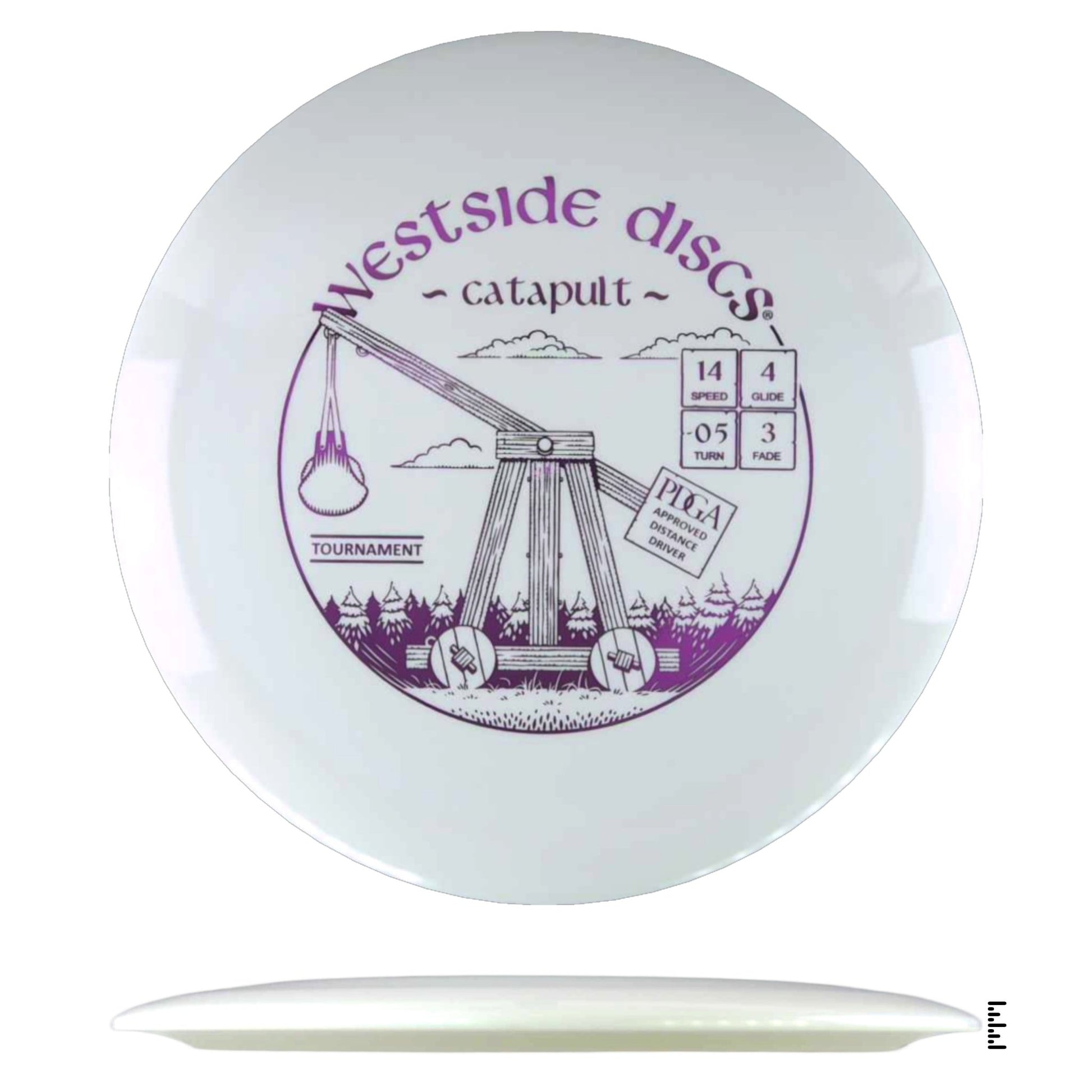 Westside Discs Tournament Catapult - White - Powergrip USA