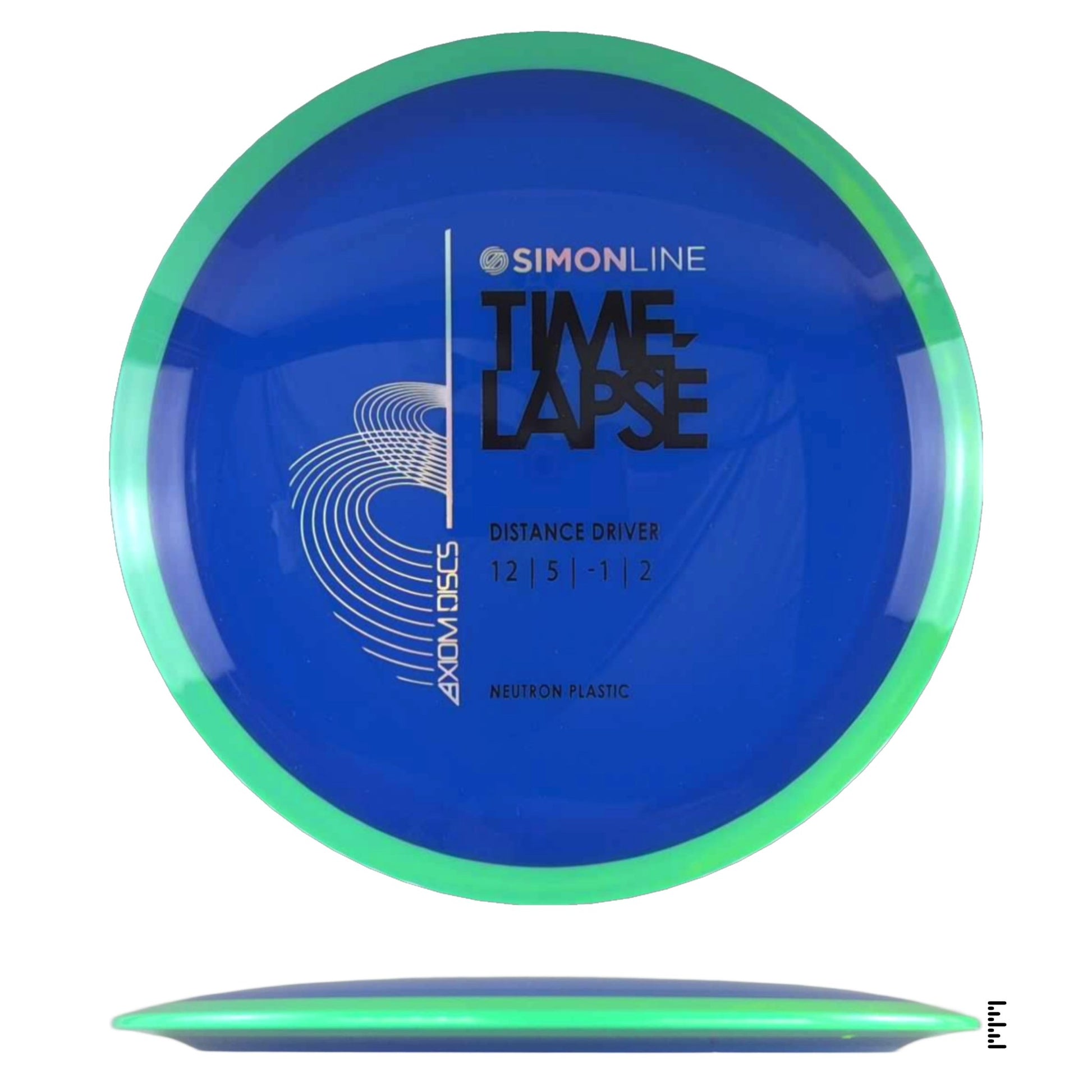Axiom Discs Simon Line Neutron Time - Lapse - Blue / Turquoise - Powergrip USA