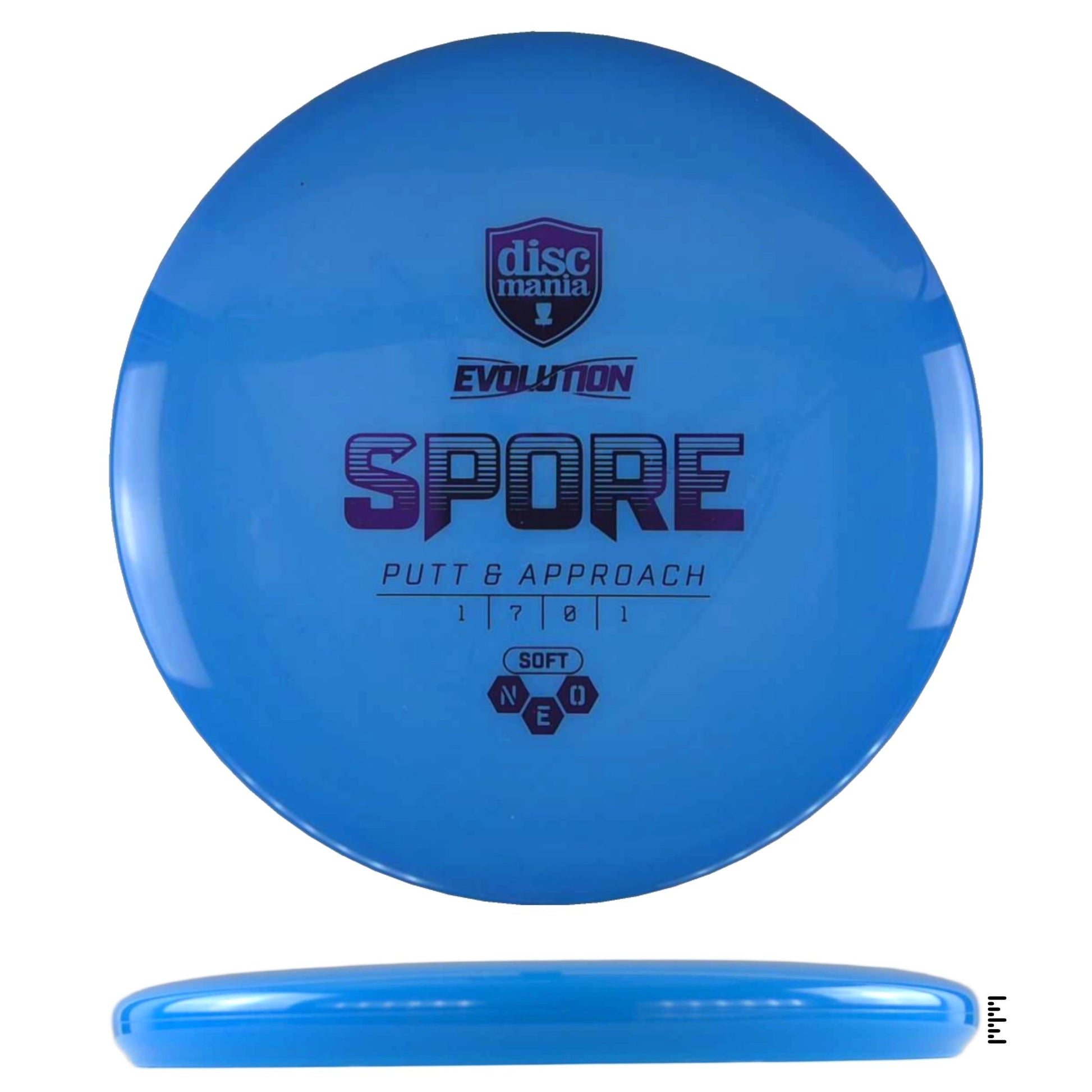 Discmania Evolution Soft Neo Spore - Blue - Powergrip USA