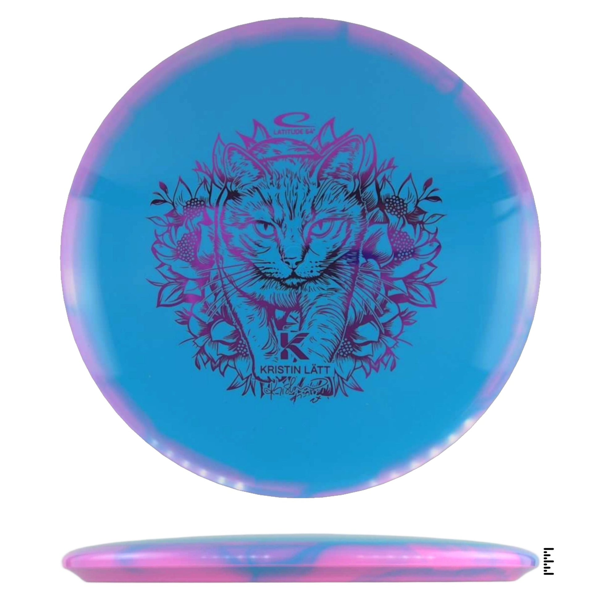 Gold Orbit Claymore Kristin Lätt 2025 Team Series - Light Blue / Pink - Powergrip USA