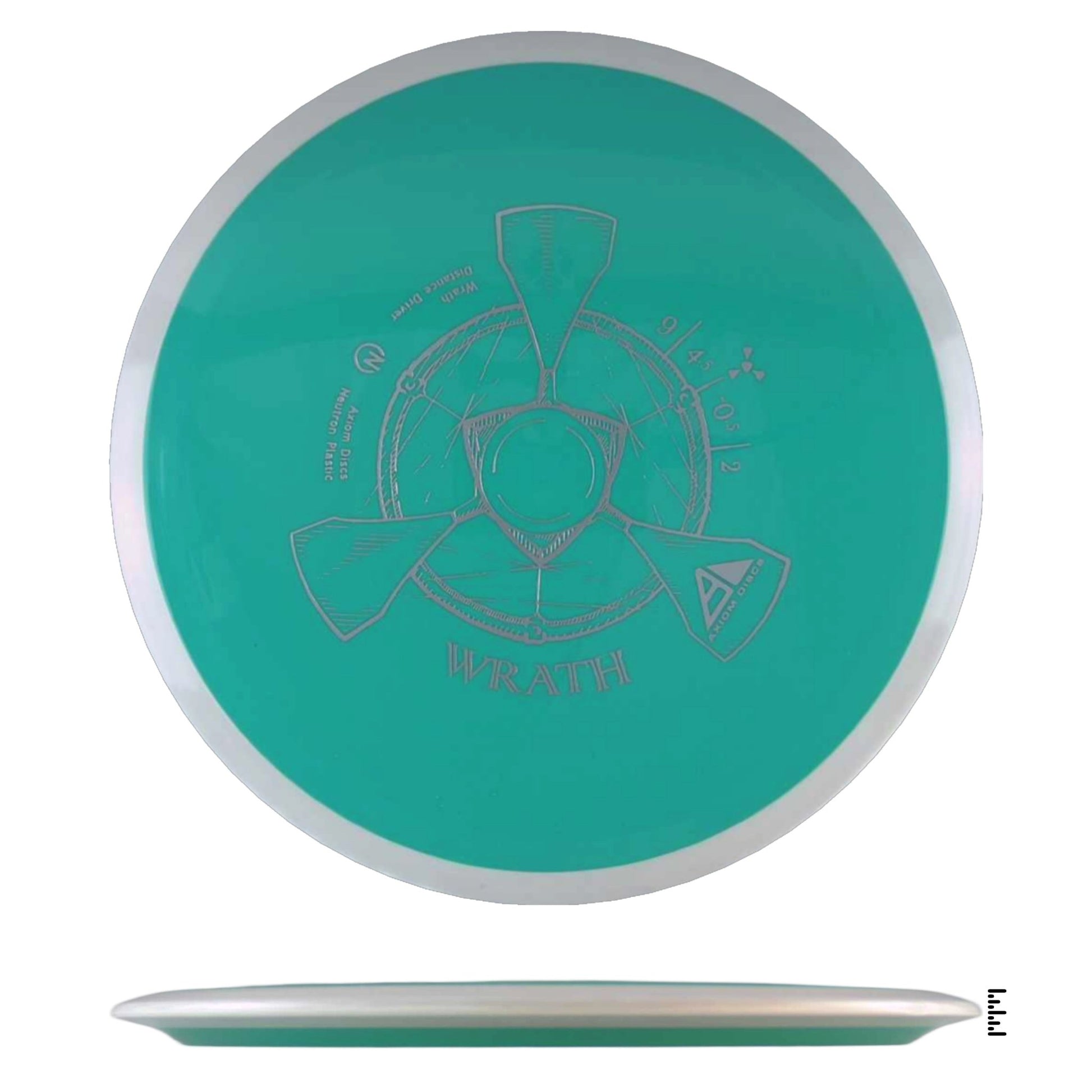 Axiom Discs Neutron Wrath - Turquoise / White - Powergrip USA