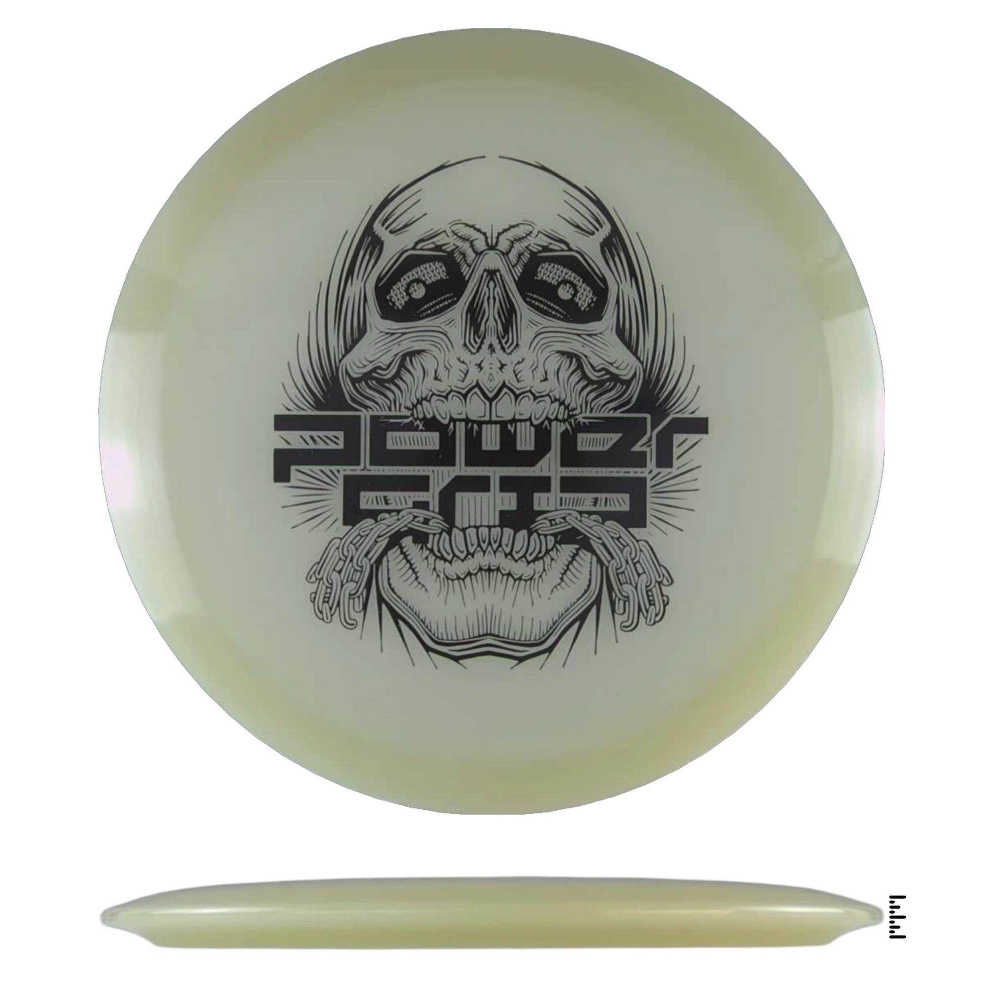 Climo Disc Golf 5x Glow Streak - Skull Stamp - Glow - Powergrip USA