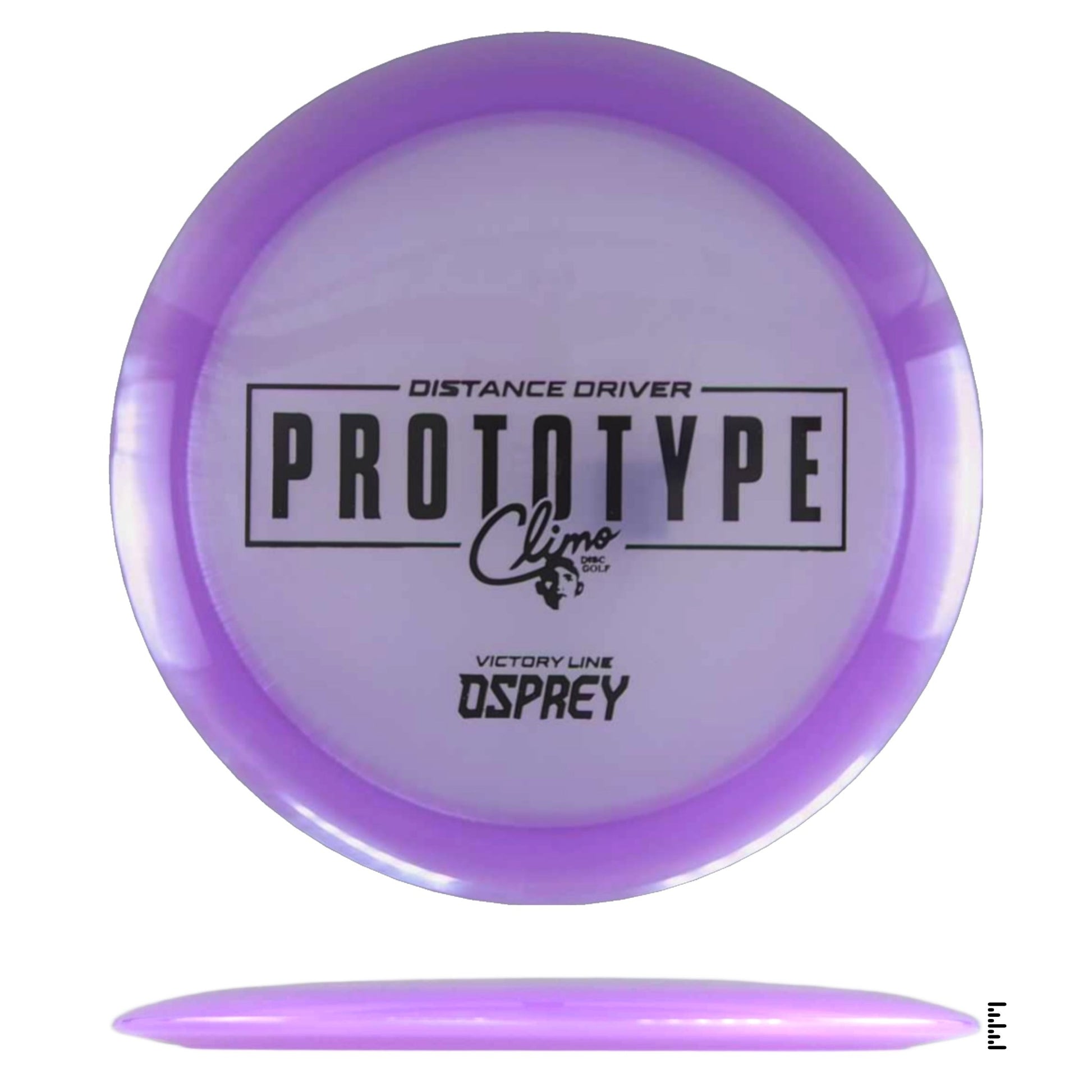 Climo Disc Golf Victory Line Osprey Prototype - Plum - Powergrip USA