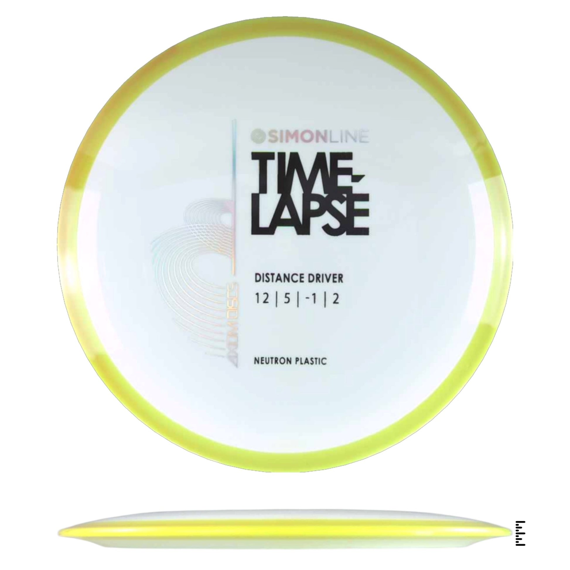 Axiom Discs Simon Line Neutron Time - Lapse - White / Yellow - Powergrip USA