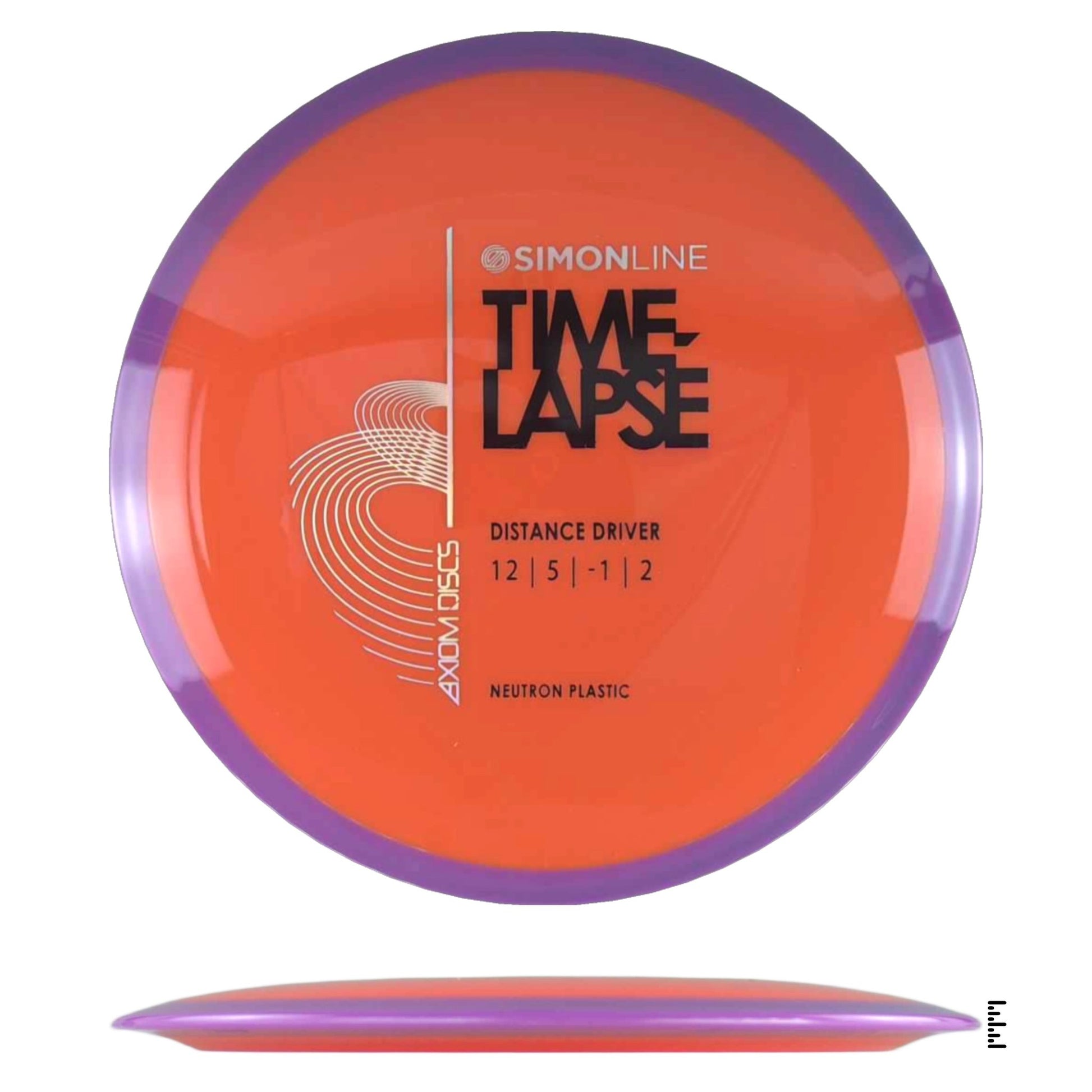 Axiom Discs Simon Line Neutron Time - Lapse - Orange / Violet - Powergrip USA