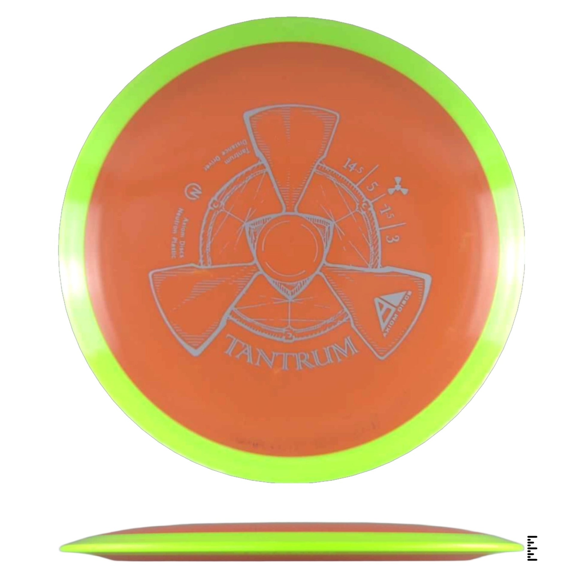 Axiom Discs Neutron Tantrum - Orange / Lime - Powergrip USA