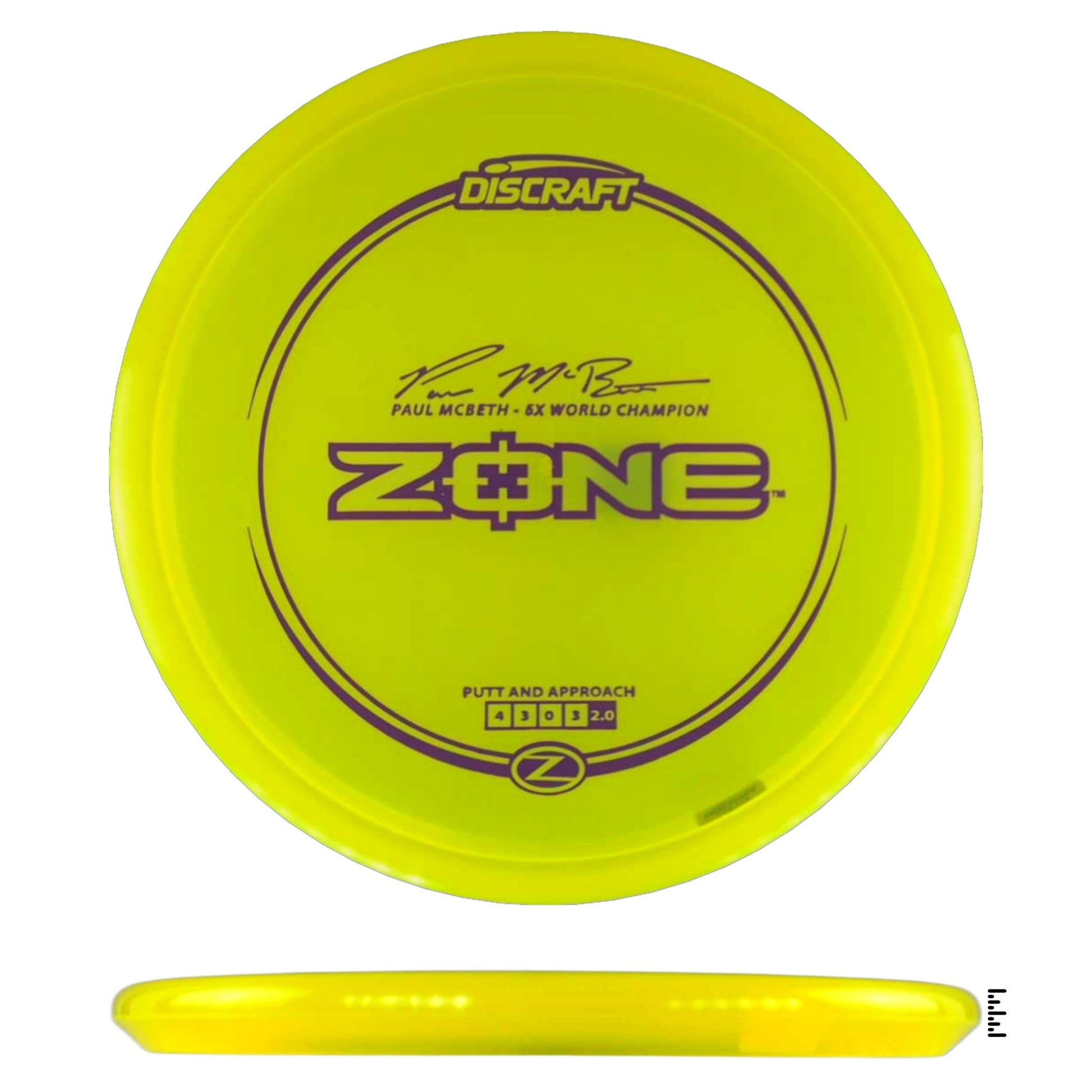 Discraft Z Line Zone Paul McBeth - Fluorescent Yellow - Powergrip USA