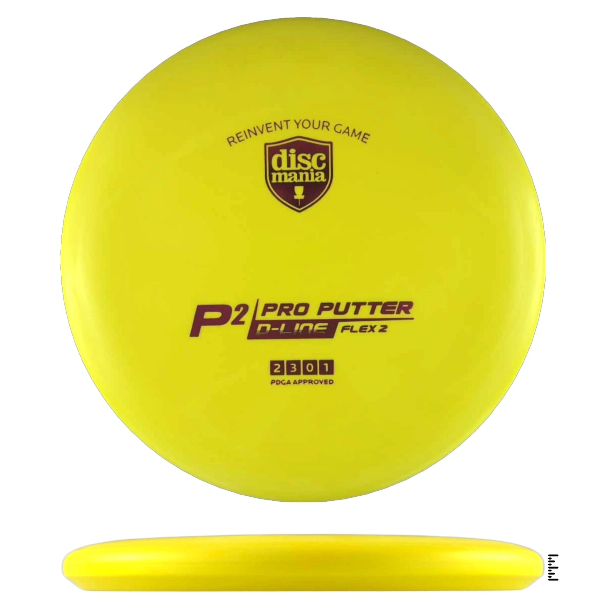 Discmania D - Line Flex 2 P2 - Yellow - Powergrip USA