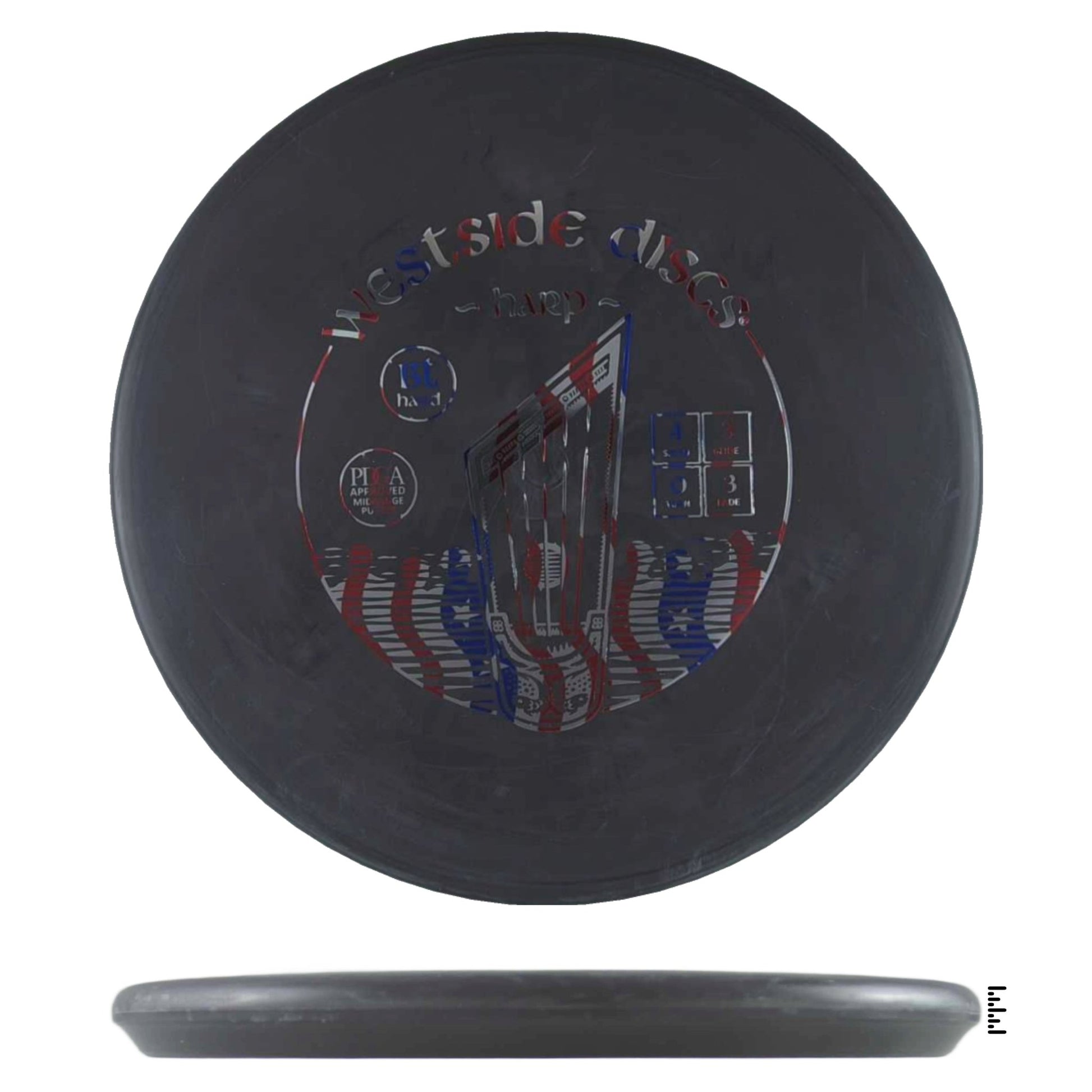 Westside Discs BT Soft Harp - Black - Powergrip USA