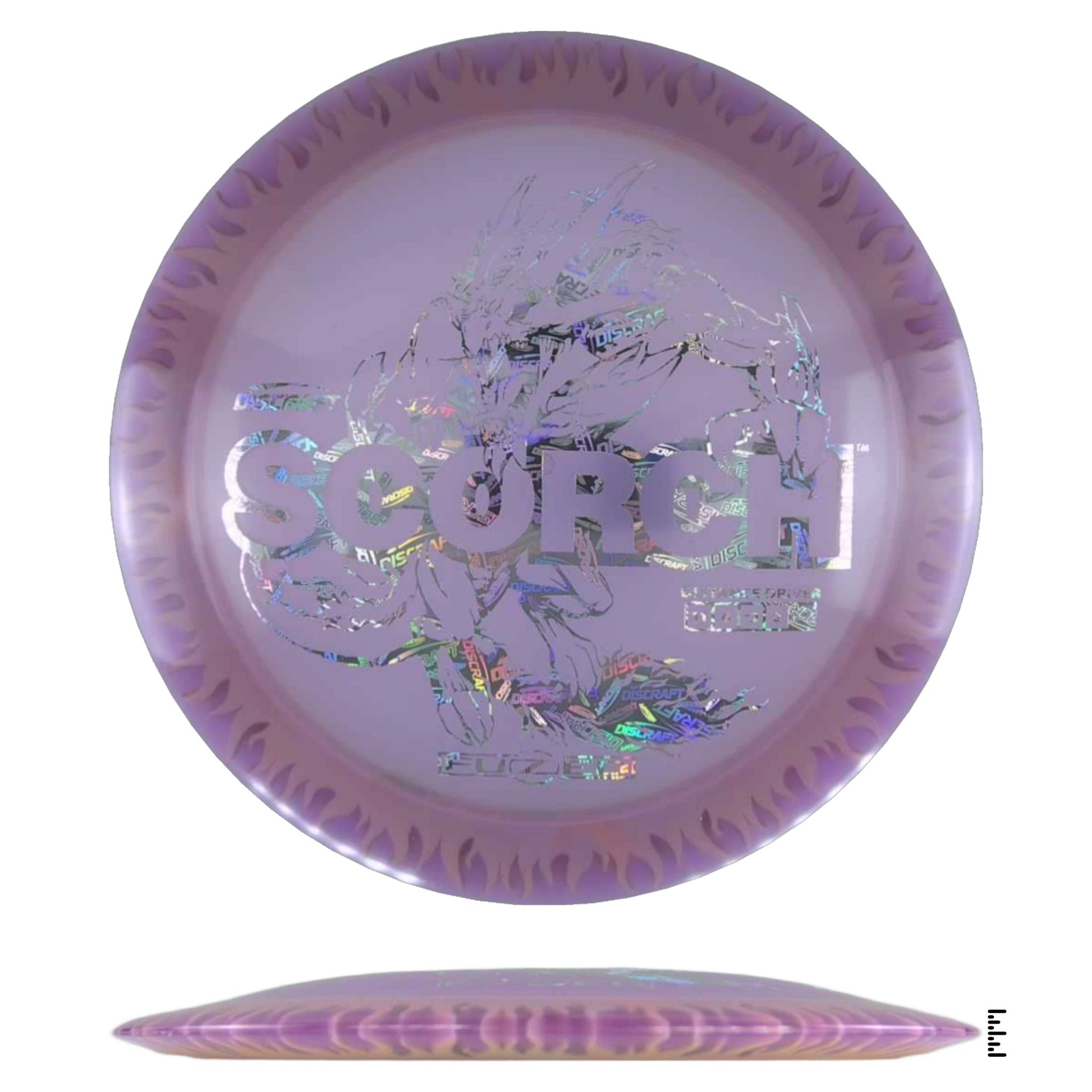 Discraft Fuzed Line Scorch - Violet / Peach - Powergrip USA