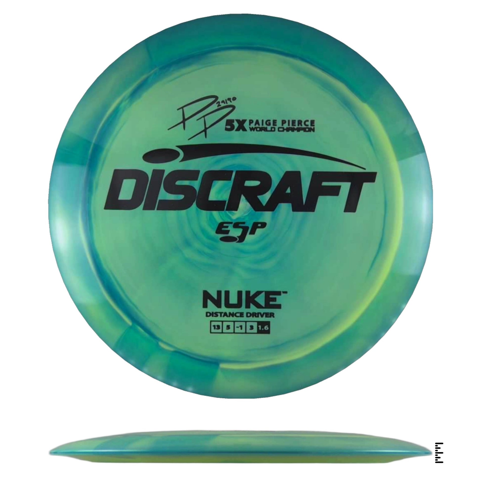 Discraft ESP Nuke Paige Pierce 5x - Turquoise - Powergrip USA