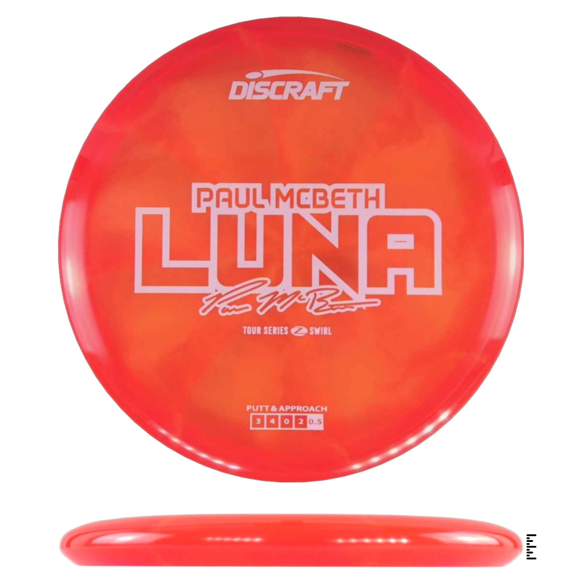 Discraft Z Swirl Luna 2025 Paul McBeth Tour Series - Dark Orange - Powergrip USA