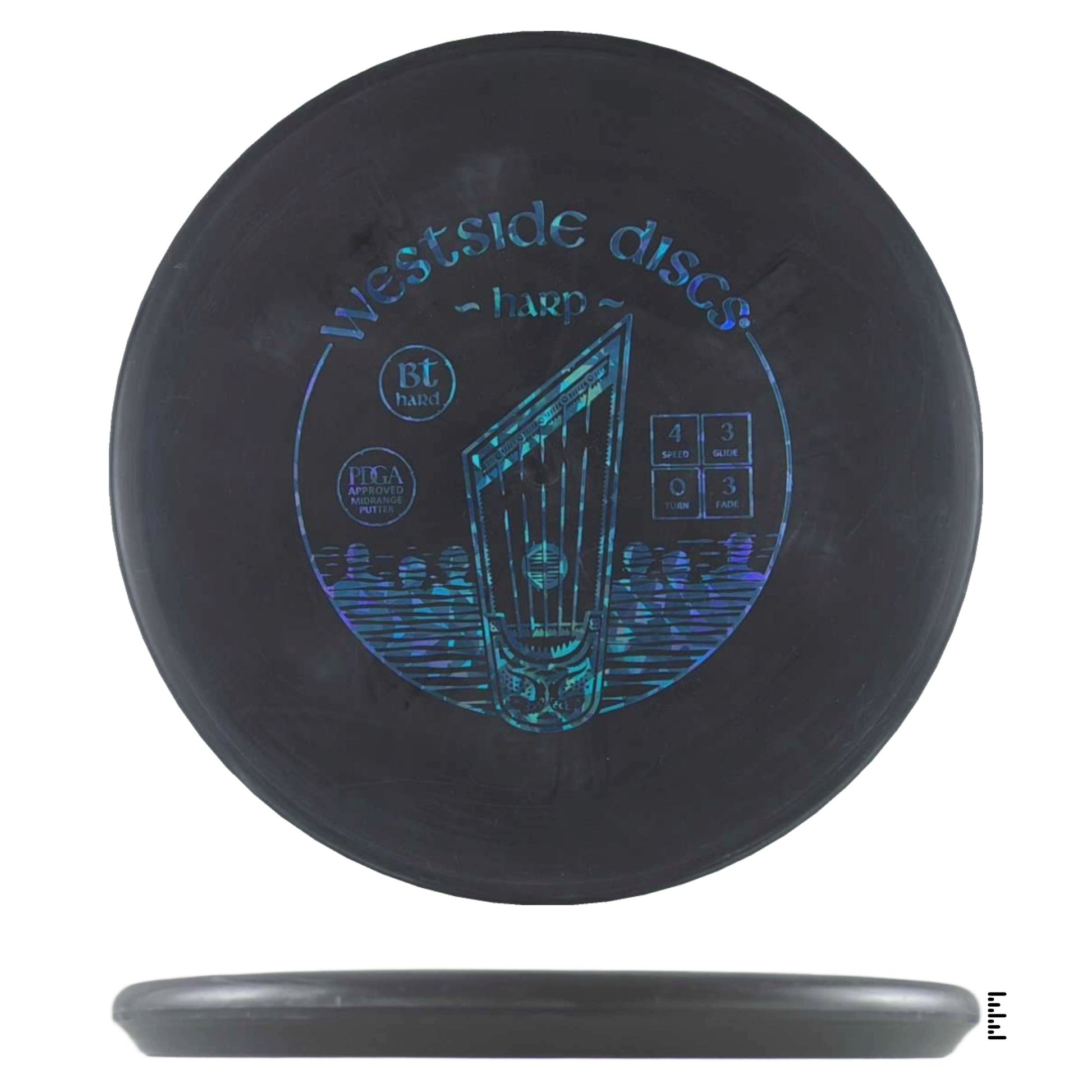Westside Discs BT Soft Harp - Black - Powergrip USA