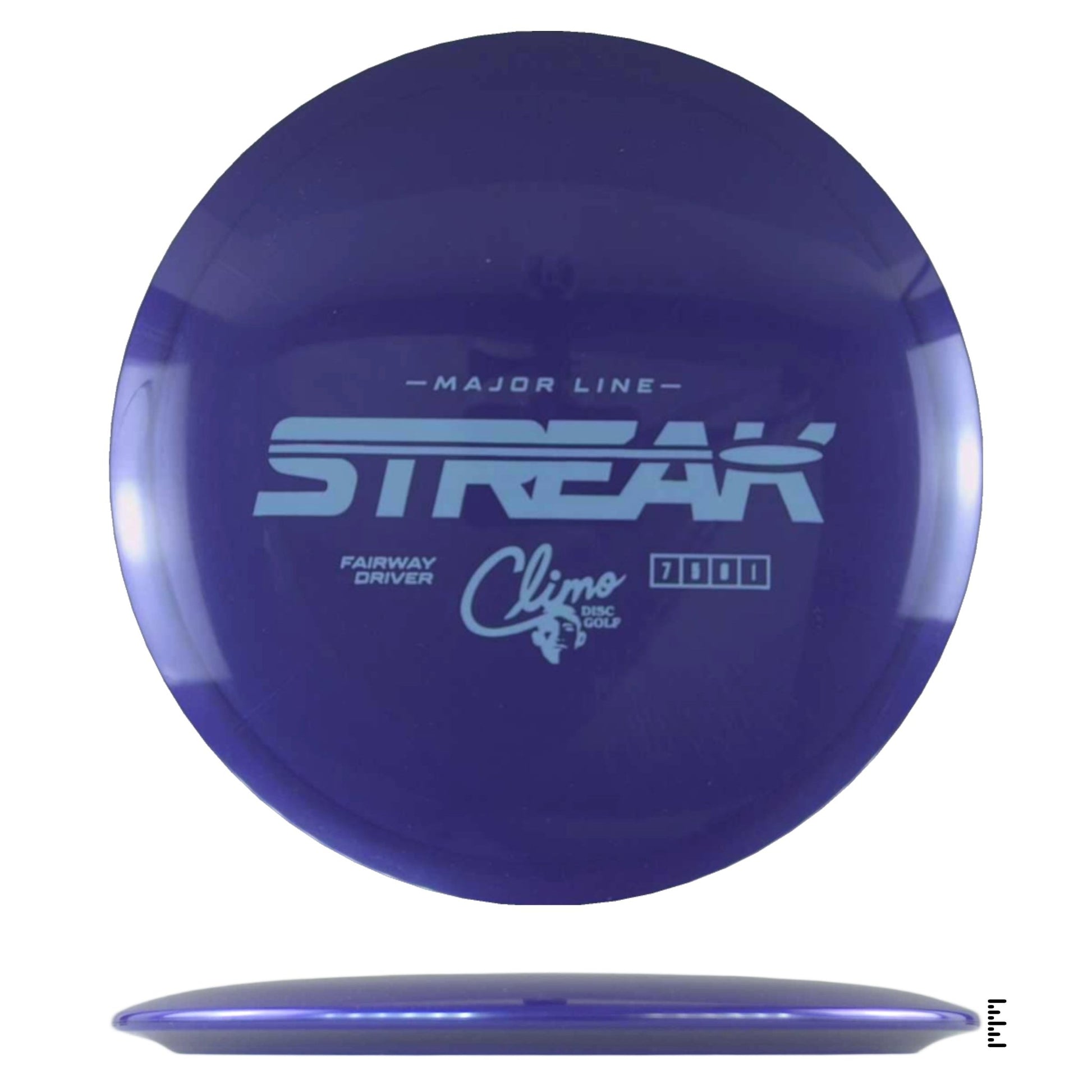 Climo Disc Golf Major Line Streak - Dark Violet - Powergrip USA