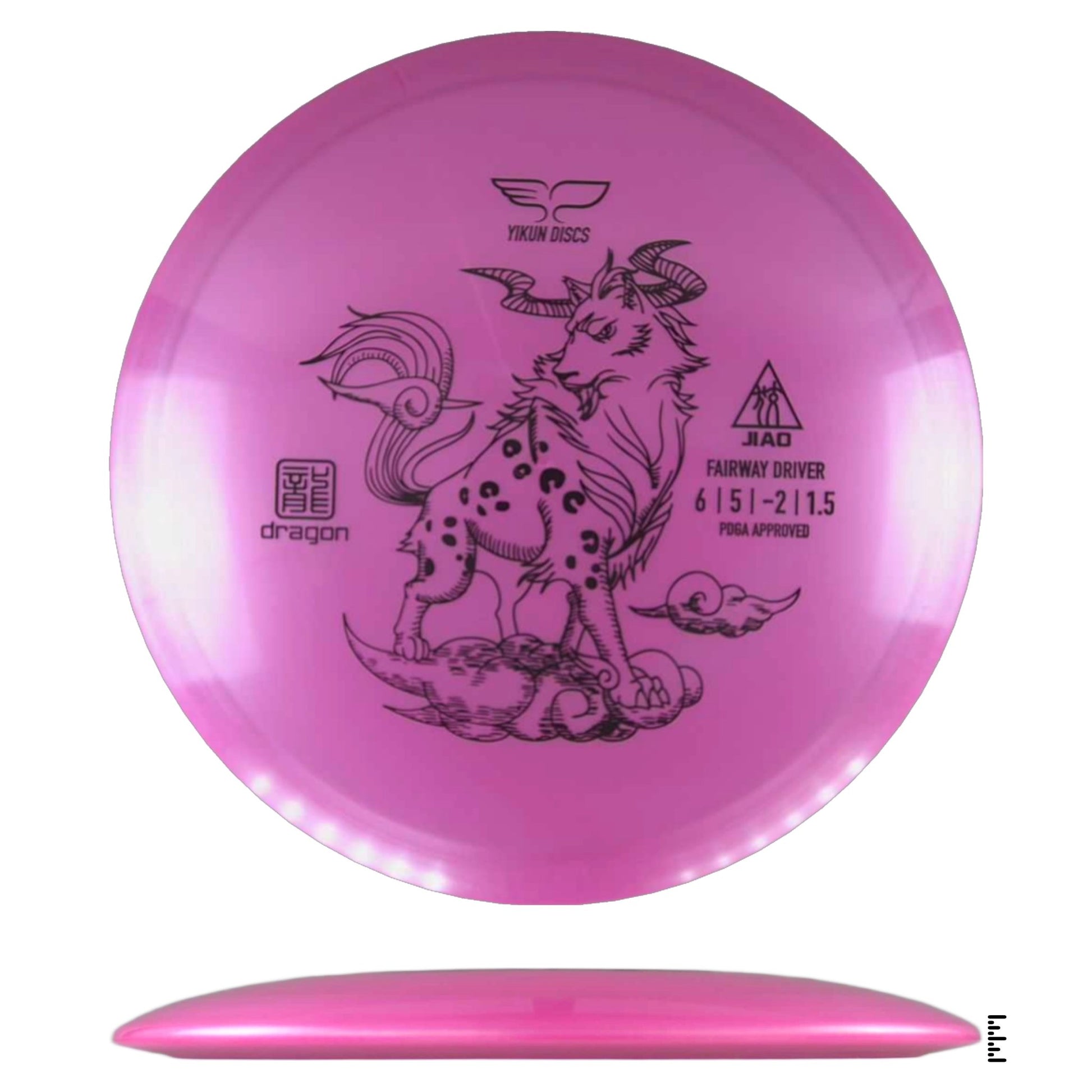 Yikun Discs Dragon Jiao - Pink - Powergrip USA