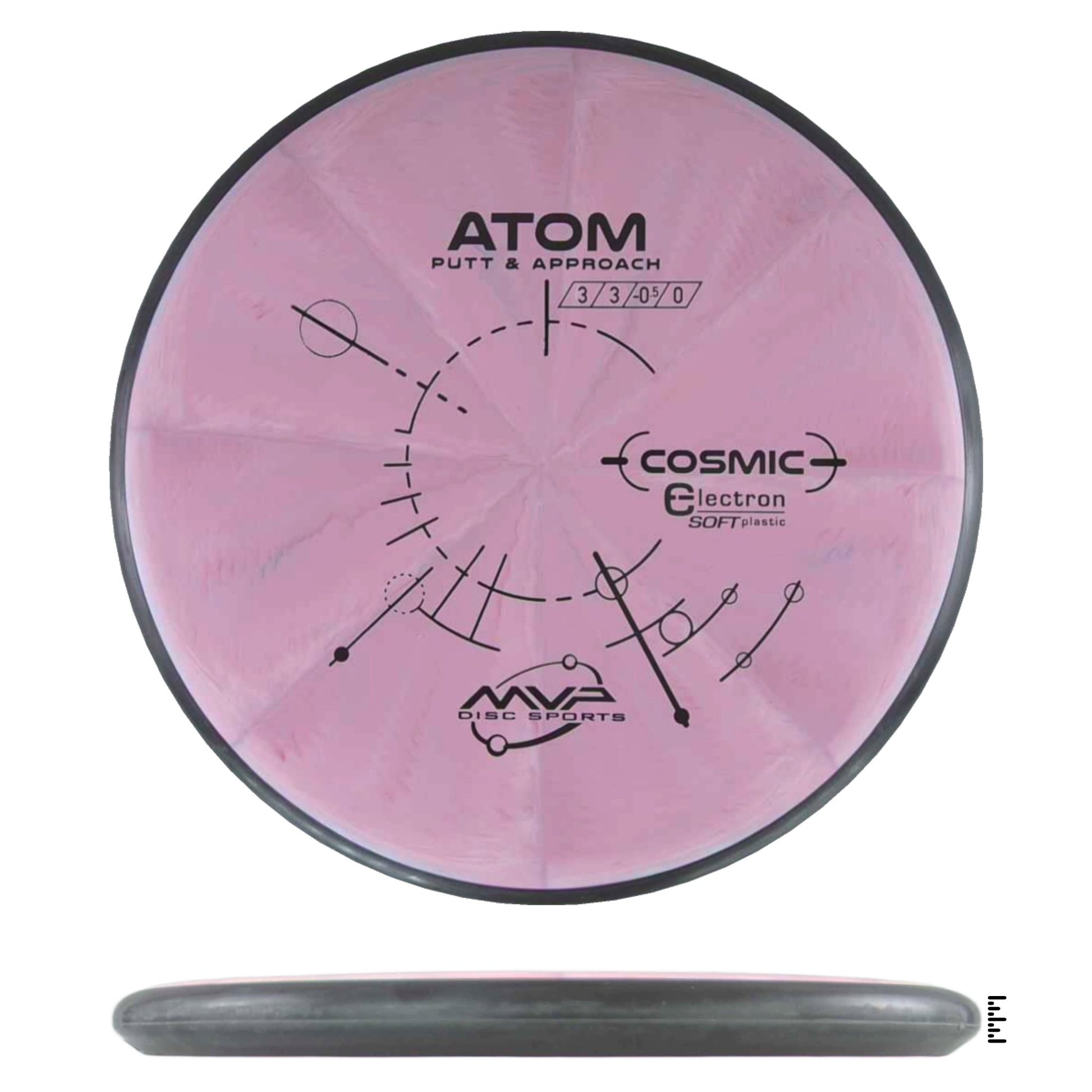 MVP Disc Sports Cosmic Electron Soft Atom - Light Pink - Powergrip USA