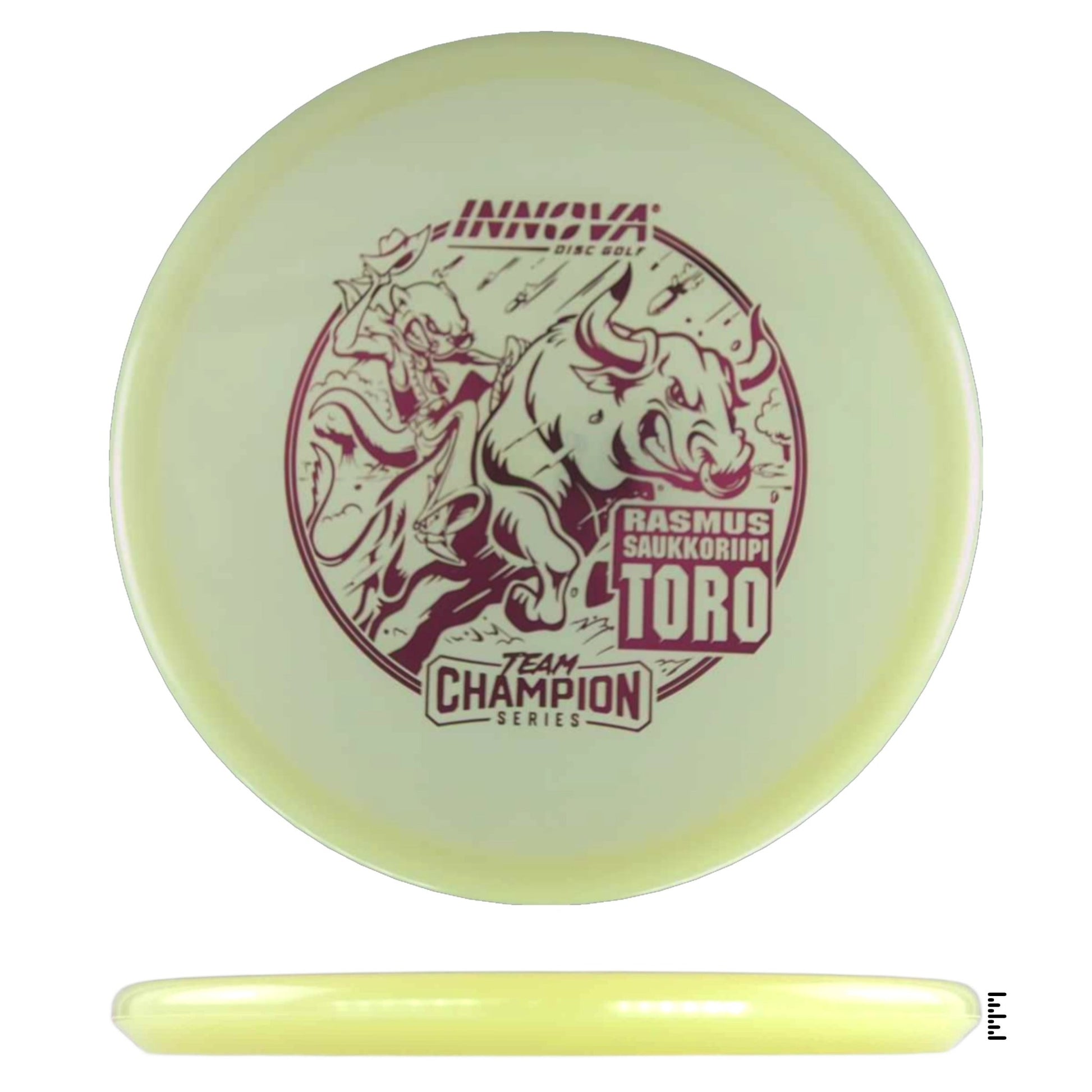 Innova Proto Glow Champion Toro 2025 Rasmus Saukkoriipi Tour Series - Glow - Powergrip USA