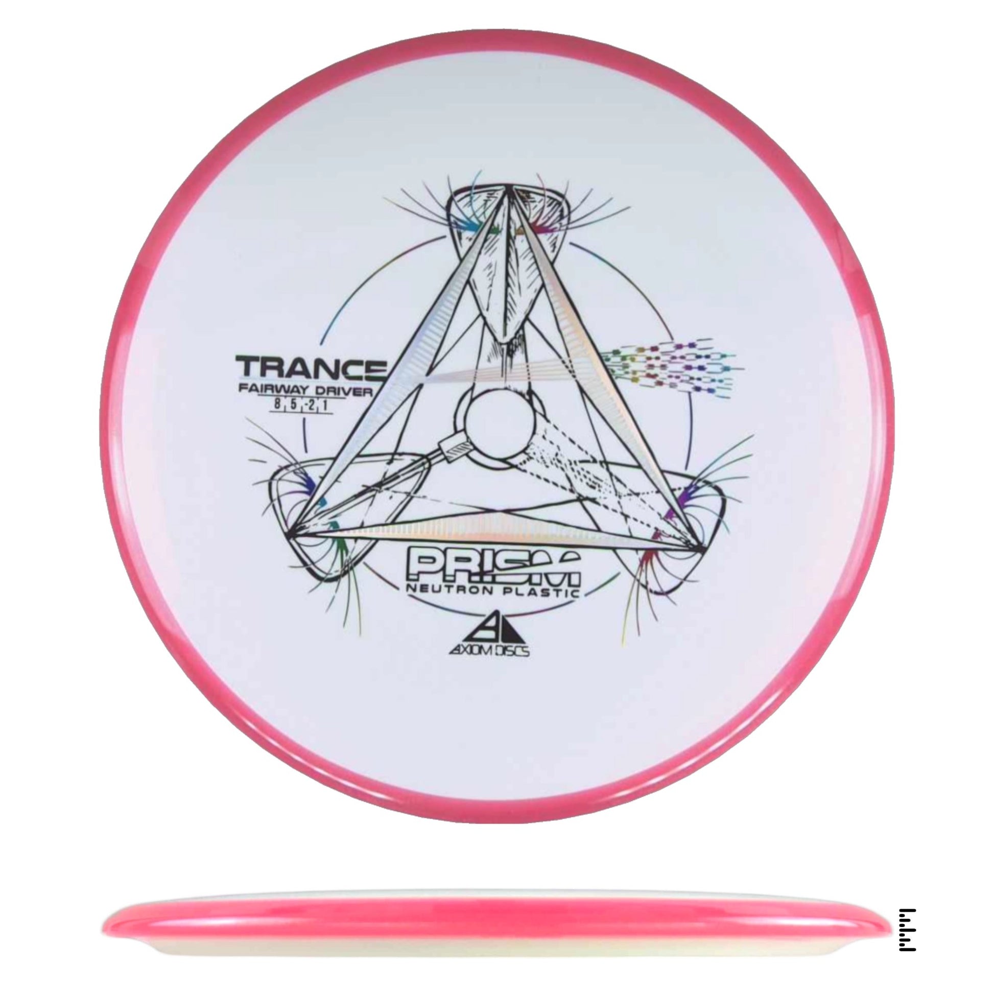 Axiom Discs Prism Neutron Trance - White / Pink - Powergrip USA