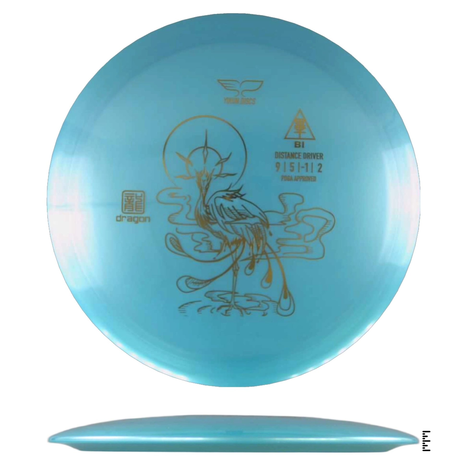 Yikun Discs Dragon Bi - Light Blue - Powergrip USA
